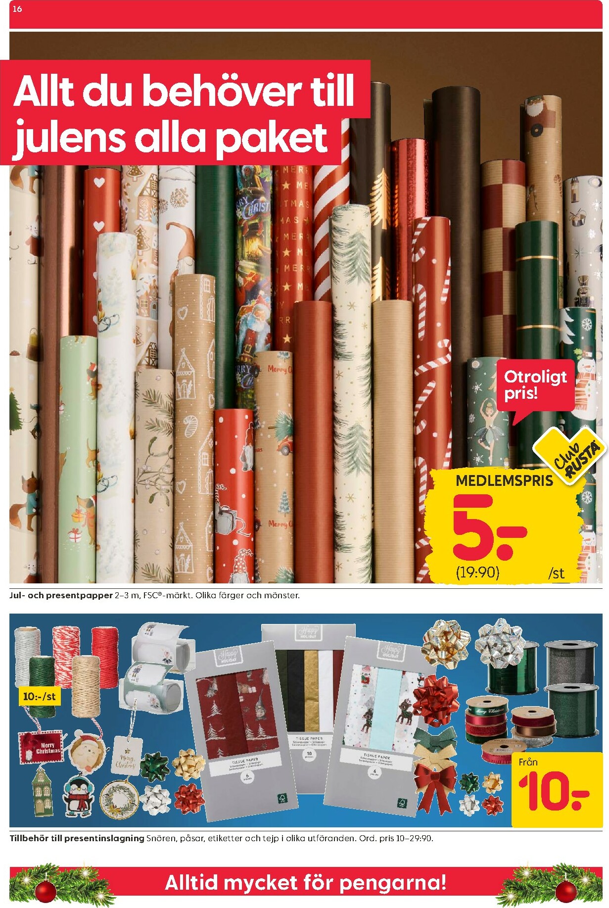 rusta - Rusta-reklambladet giltigt från 08/12 - 14/12 - page: 16