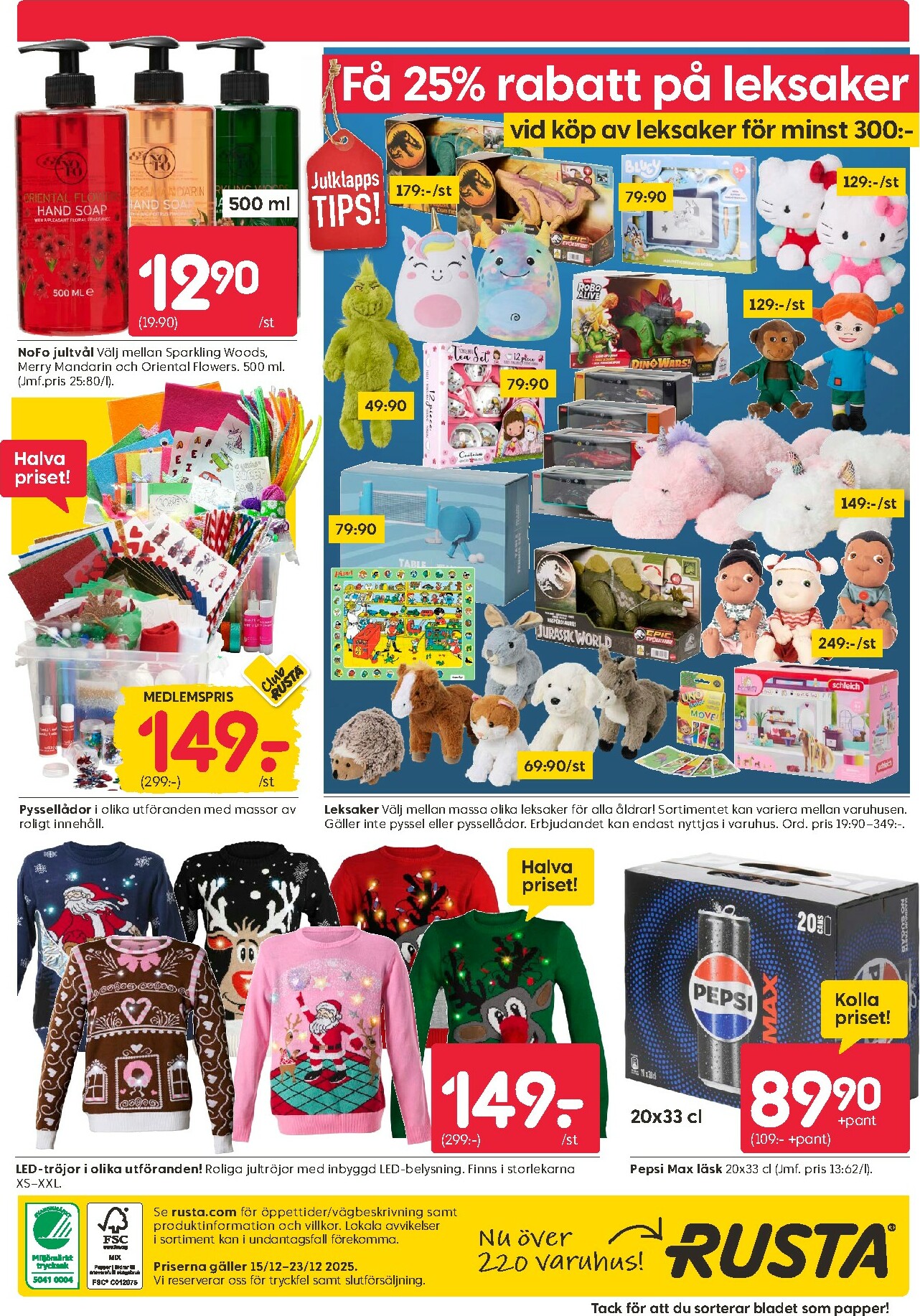 rusta - Rusta-reklambladet giltigt från 15/12 - 23/12 - page: 16
