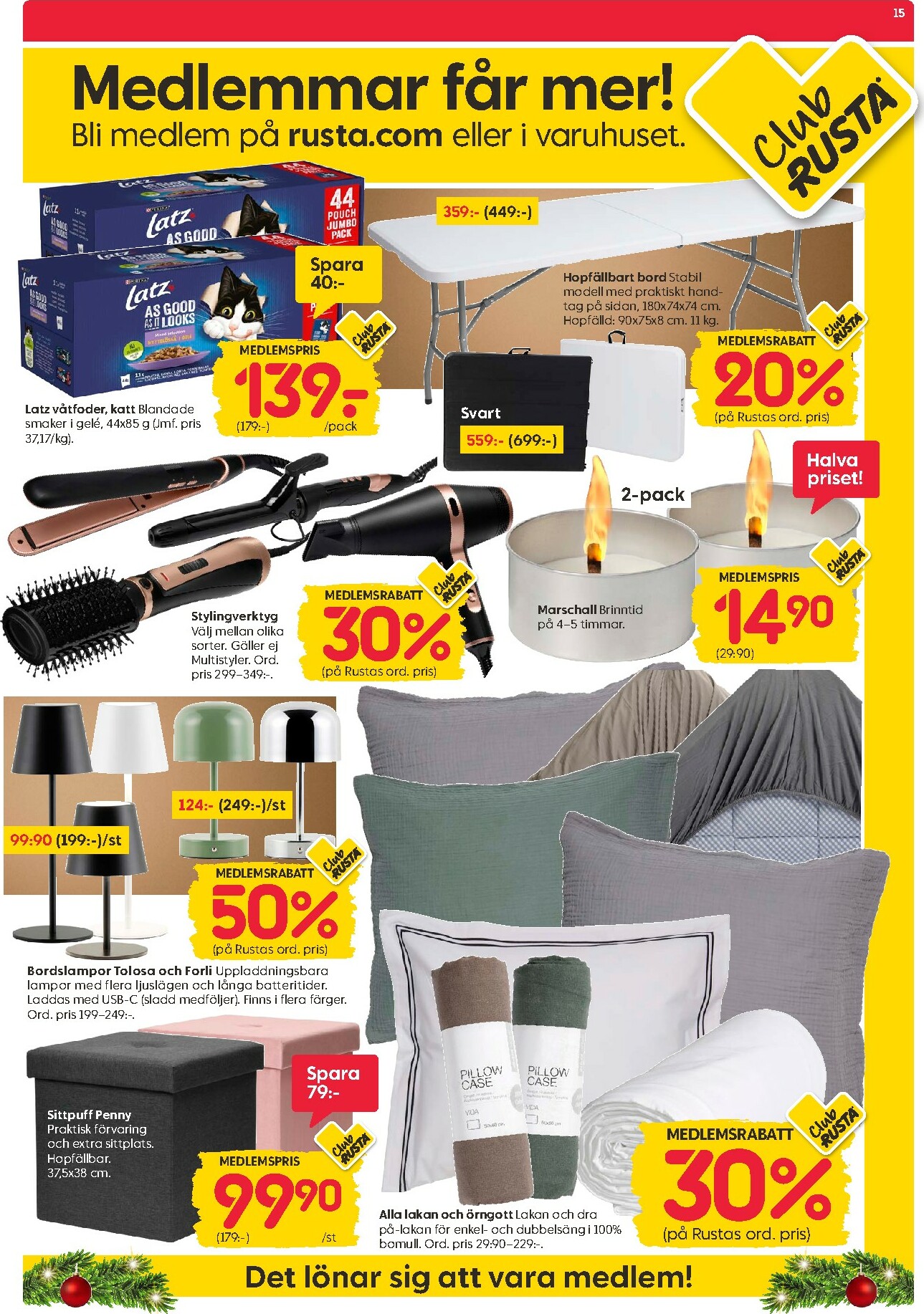 rusta - Rusta-reklambladet giltigt från 15/12 - 23/12 - page: 15