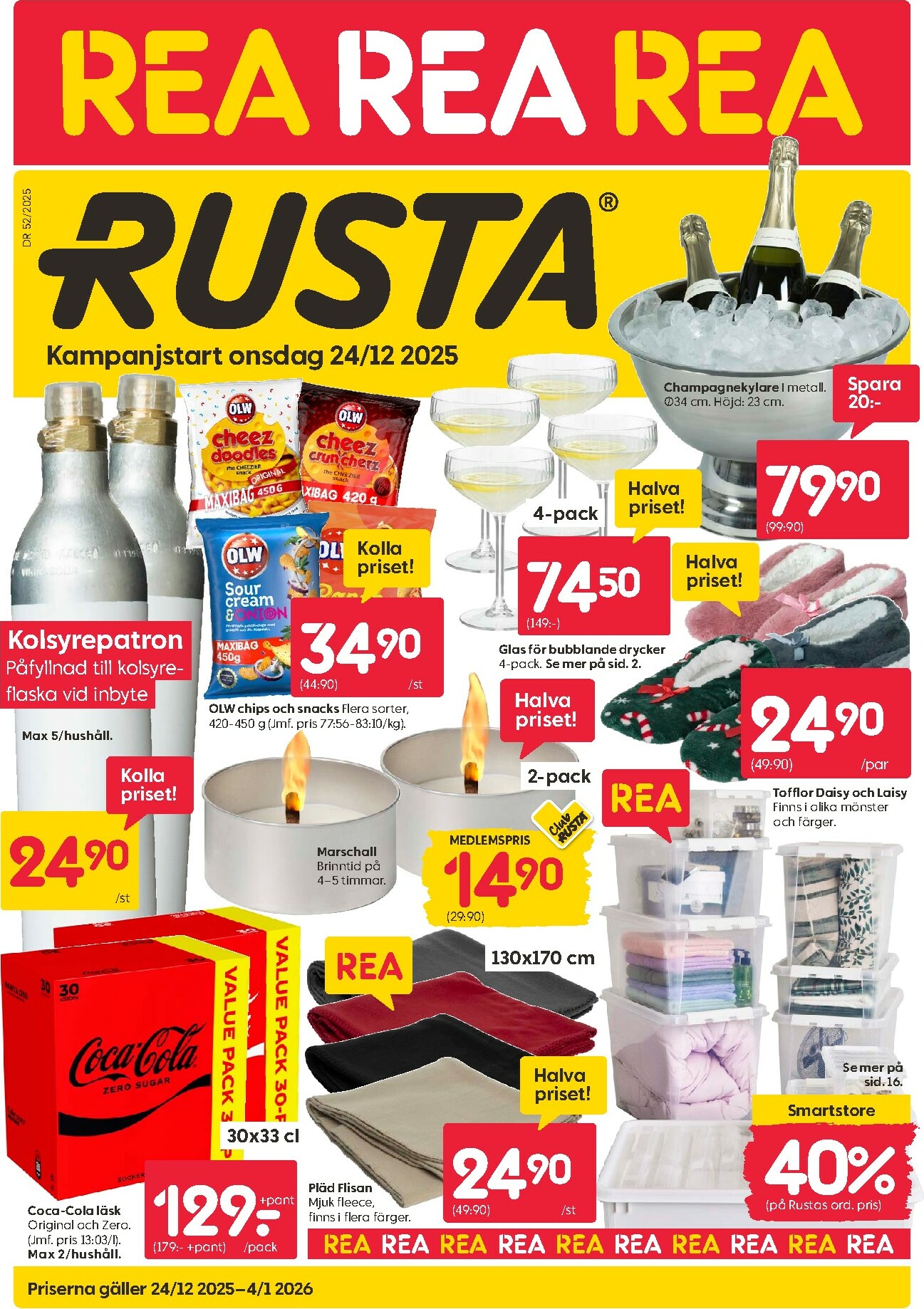 rusta - Rusta-reklambladet giltigt från 24/12 - 04/01 - page: 1