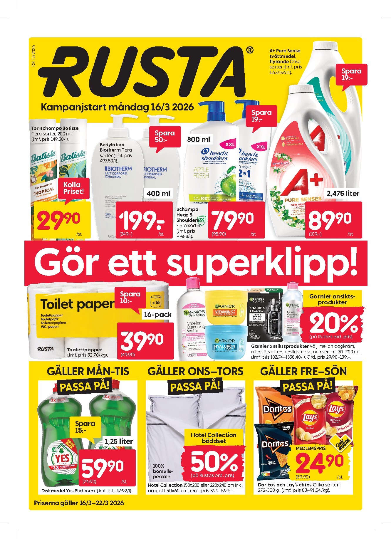 rusta - Rusta-reklambladet giltigt från 16/03/2026 - 22/03/2026
