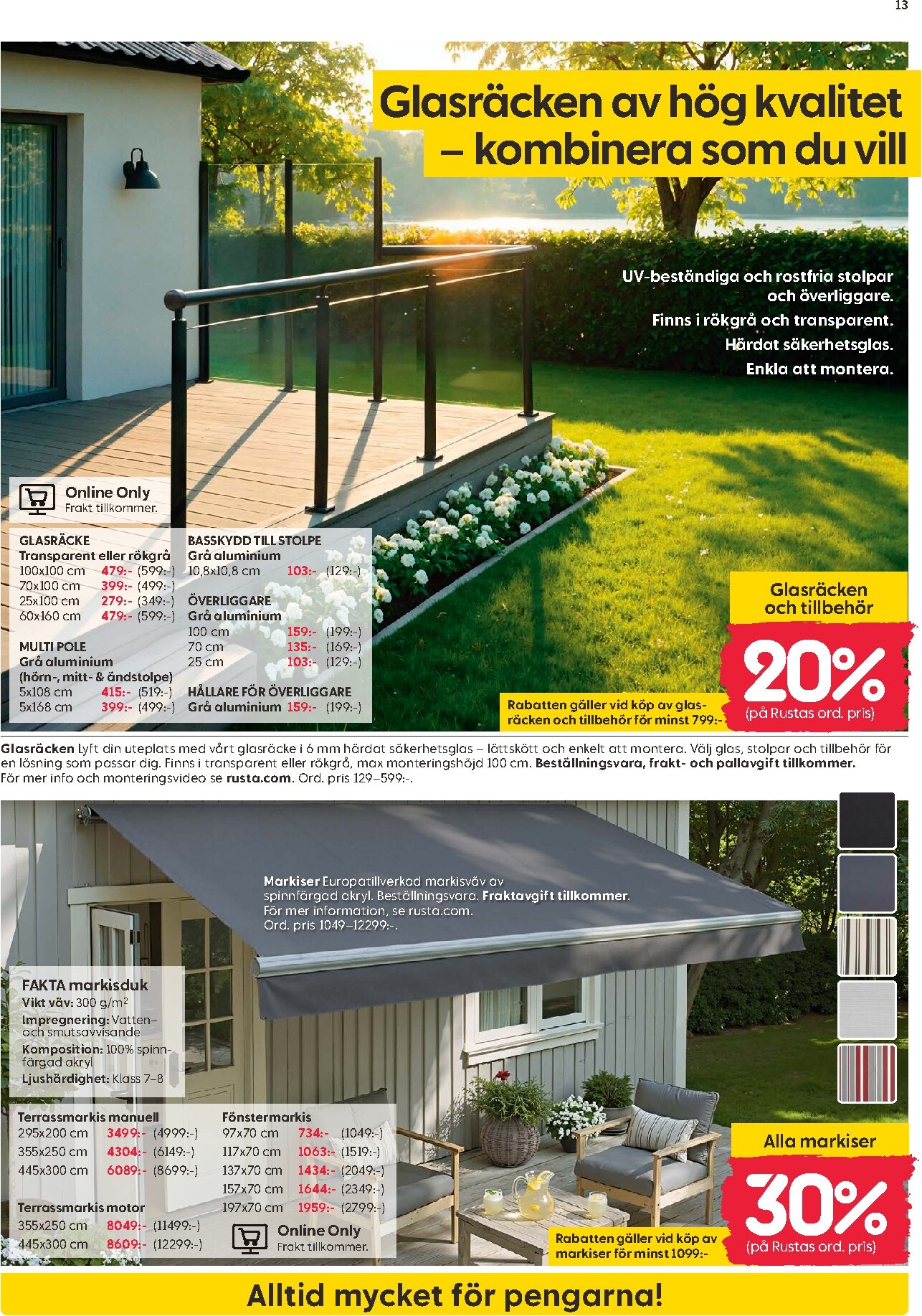 rusta - Rusta-reklambladet giltigt från 30/03/2026 - 06/04/2026 - page: 13