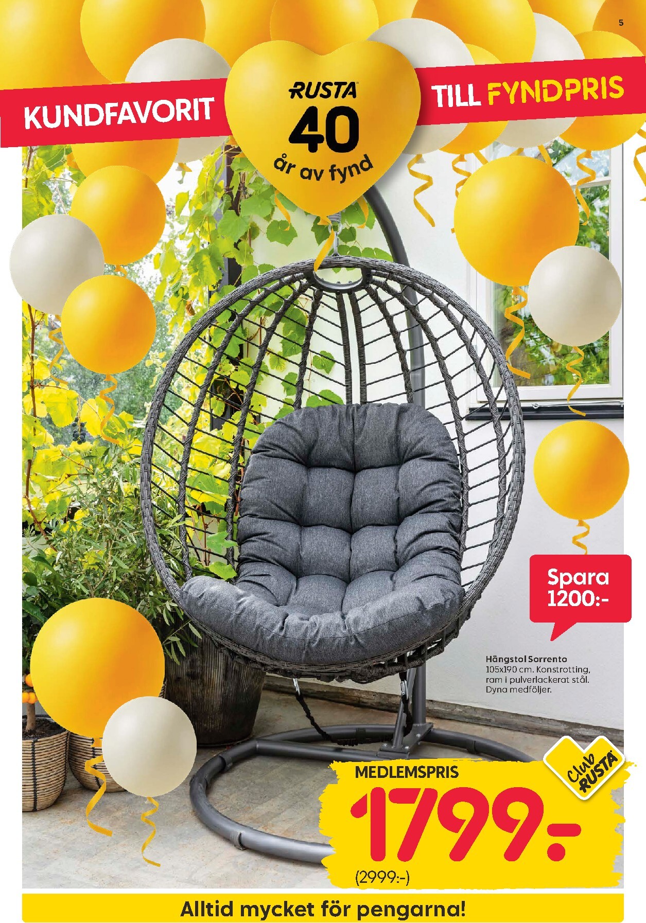 rusta - Aktuellt Rusta reklamblad giltigt från måndag 13/04/2026 till söndag 19/04/2026 - page: 5