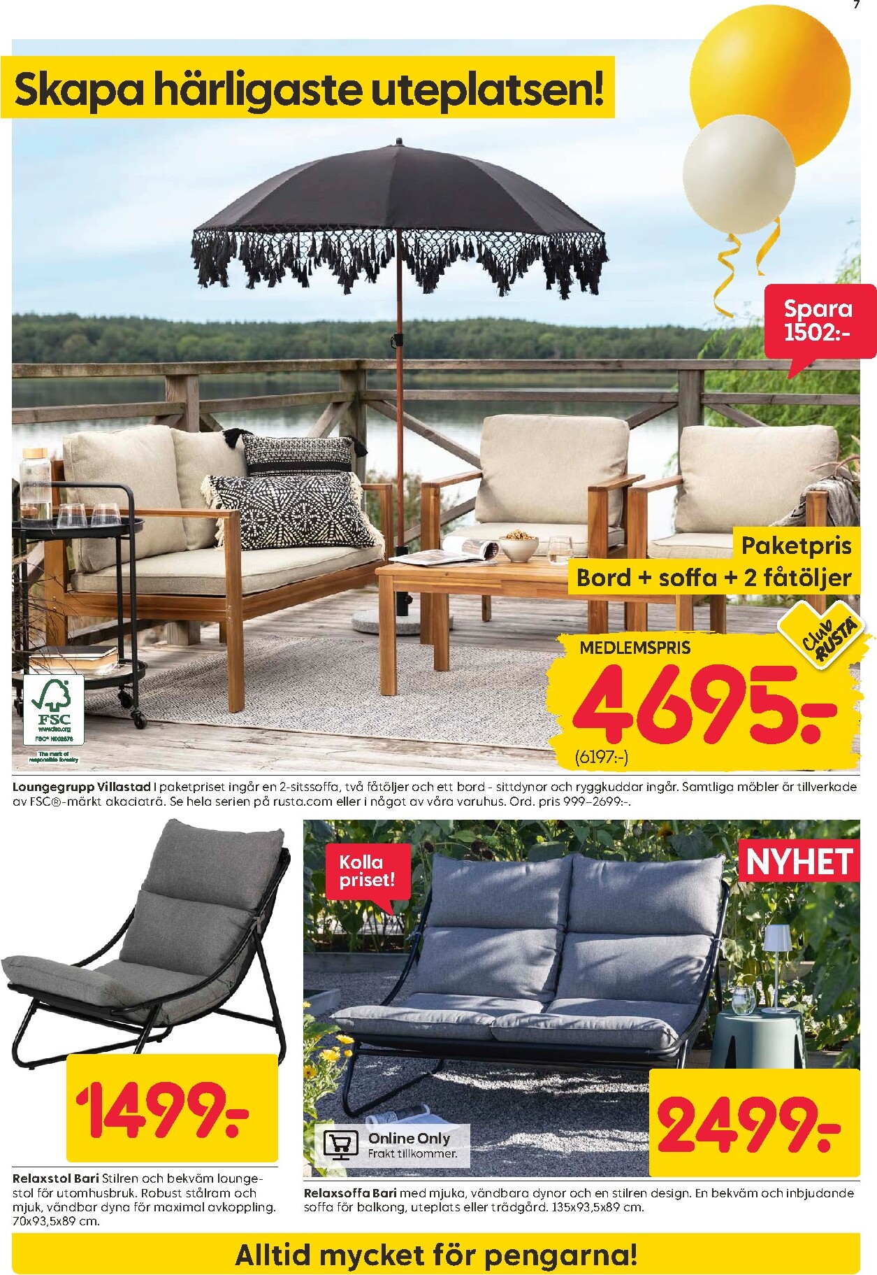 rusta - Aktuellt Rusta reklamblad giltigt från måndag 13/04/2026 till söndag 19/04/2026 - page: 7