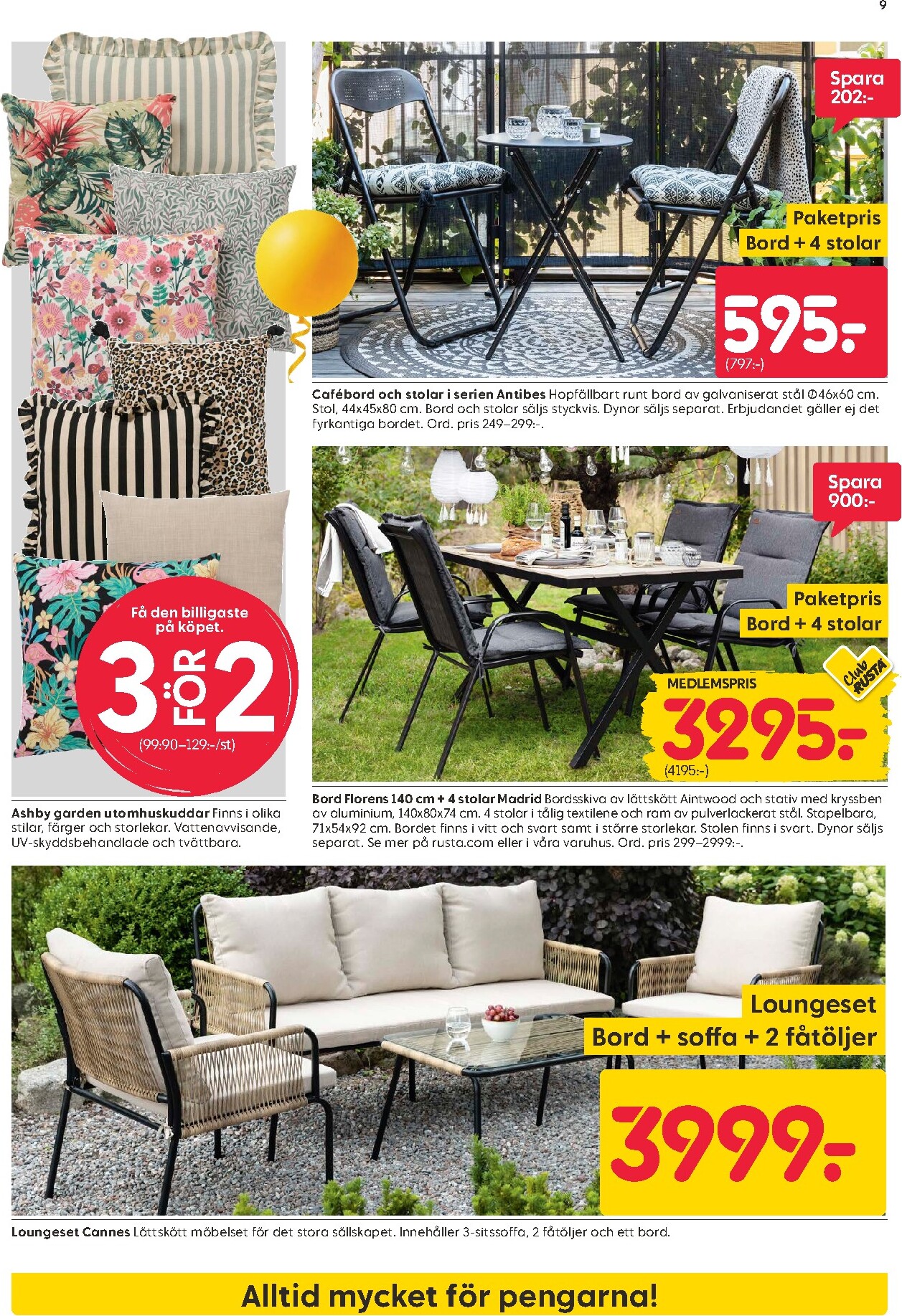 rusta - Aktuellt Rusta reklamblad giltigt från måndag 13/04/2026 till söndag 19/04/2026 - page: 9