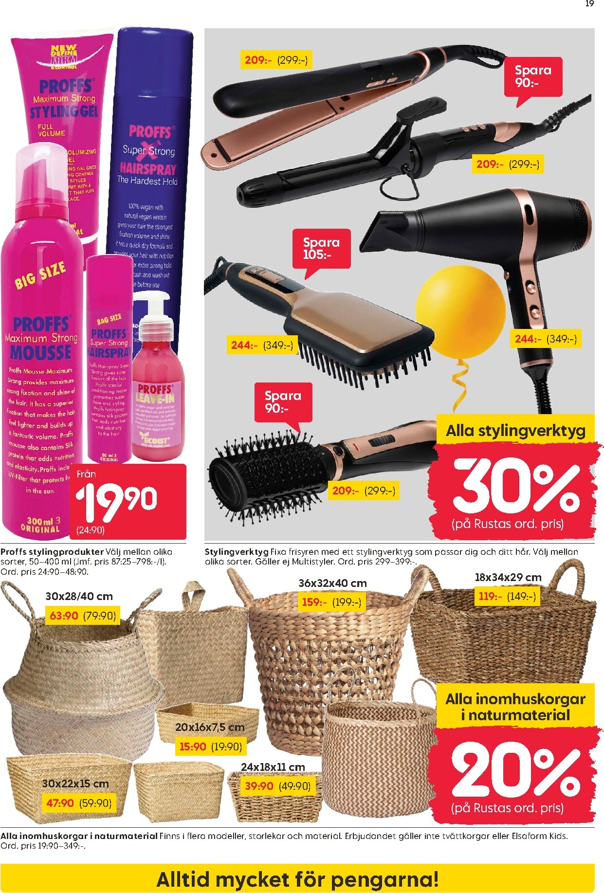 rusta - Aktuellt Rusta reklamblad giltigt från måndag 20/04/2026 till söndag 26/04/2026 - page: 19