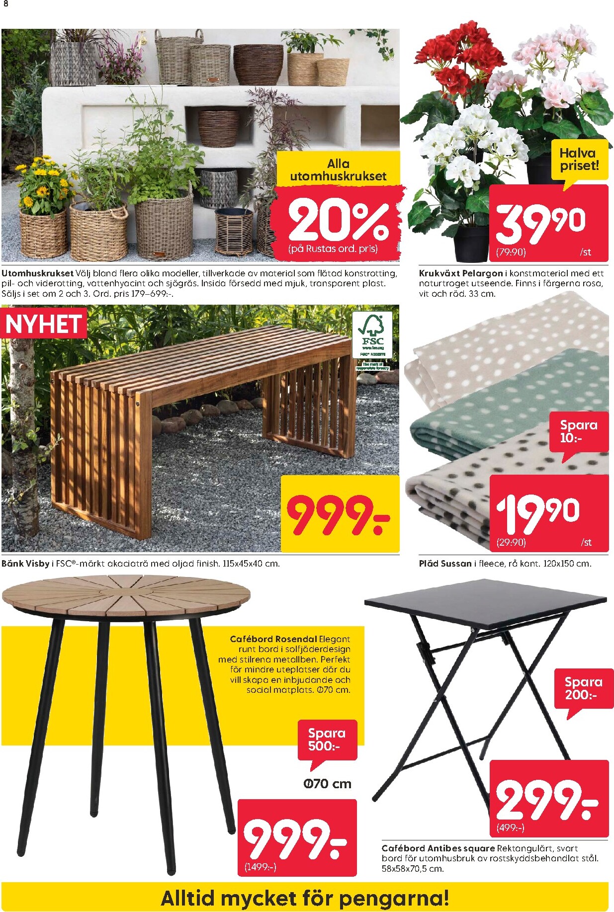 rusta - Aktuellt Rusta reklamblad giltigt från måndag 20/04/2026 till söndag 26/04/2026 - page: 8