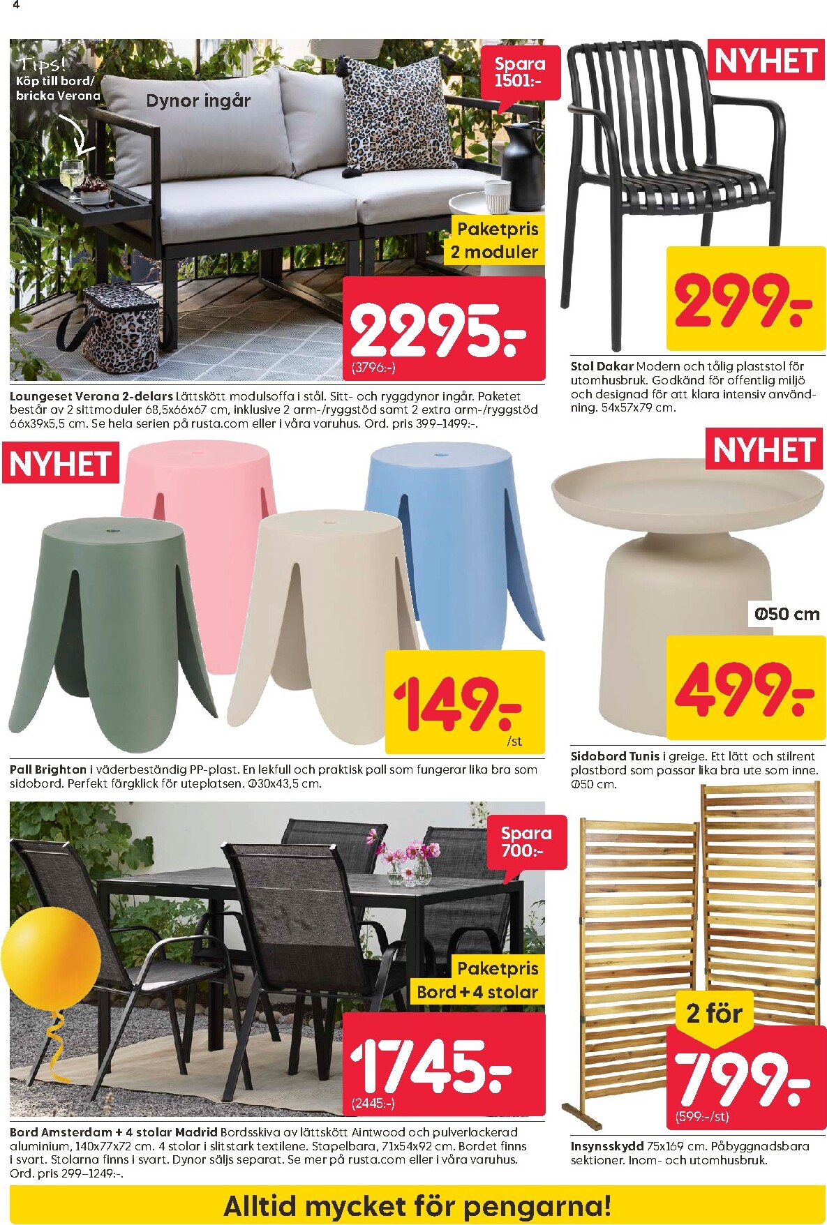 rusta - Aktuellt Rusta reklamblad giltigt från måndag 20/04/2026 till söndag 26/04/2026 - page: 4