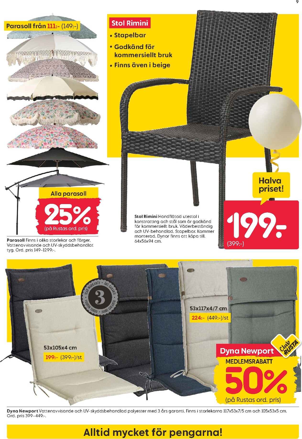 rusta - Aktuellt Rusta reklamblad giltigt från måndag 20/04/2026 till söndag 26/04/2026 - page: 9