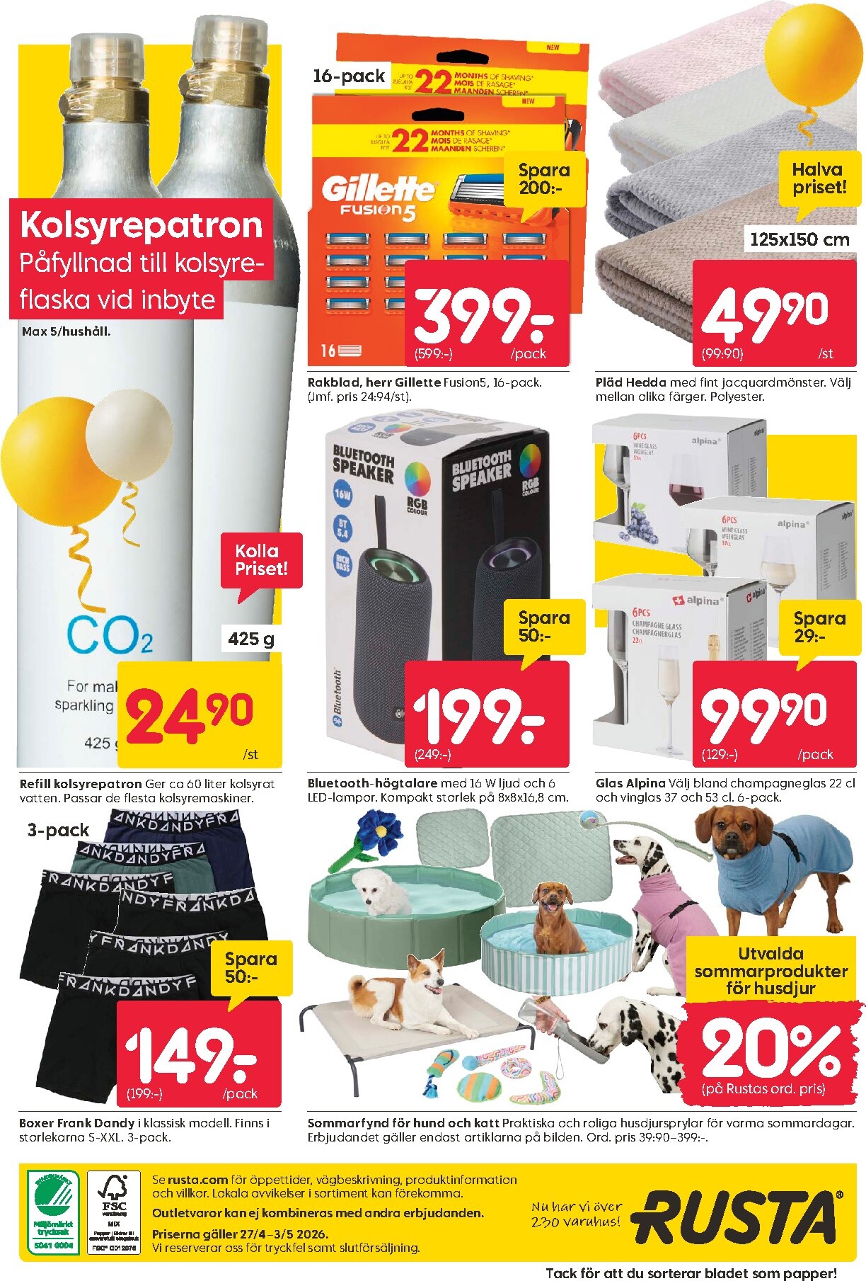 rusta - Aktuellt Rusta reklamblad giltigt från måndag 27/04/2026 till söndag 03/05/2026 - page: 20