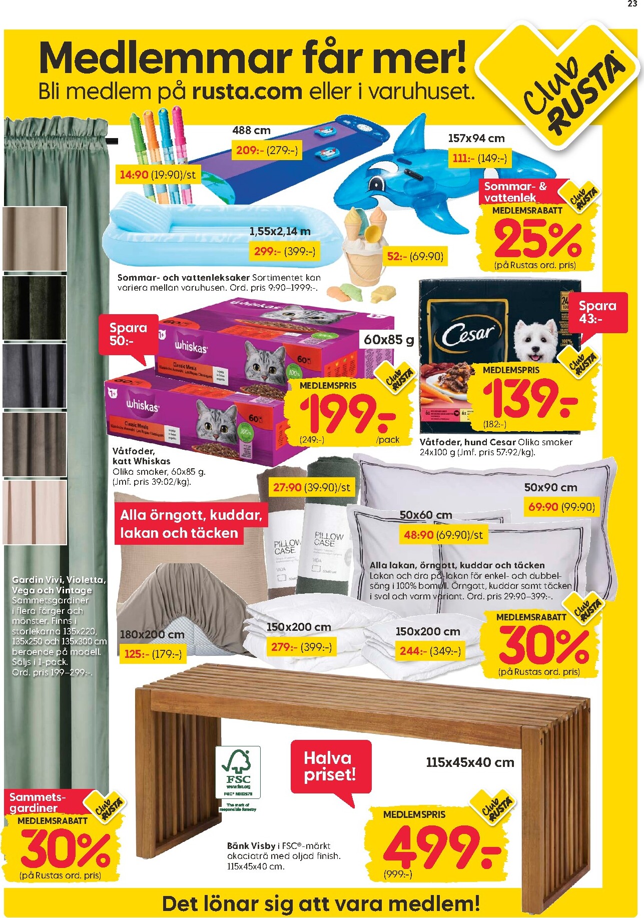 rusta - Aktuellt Rusta reklamblad giltigt från måndag 11/05/2026 till söndag 17/05/2026 - page: 23