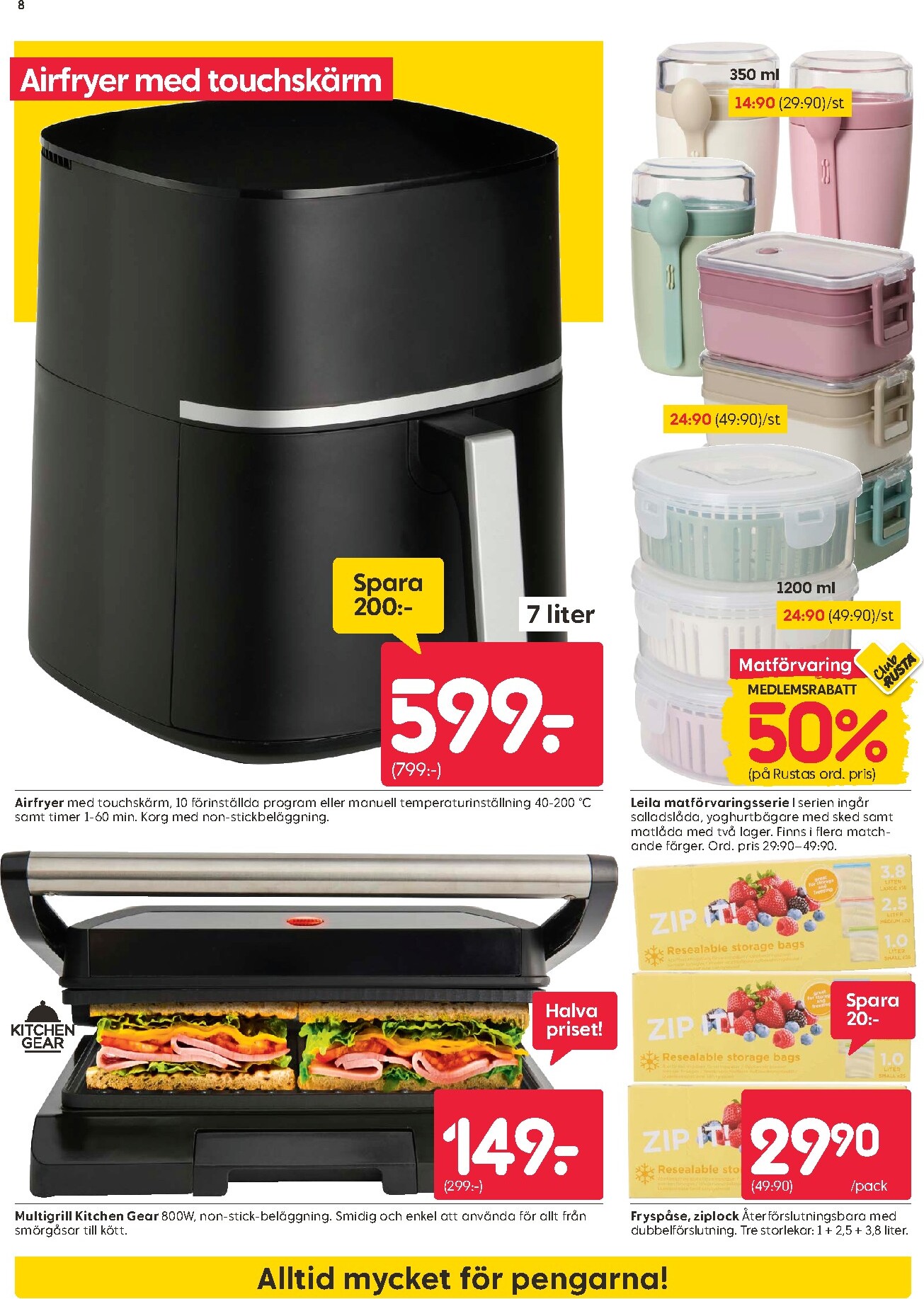 rusta - Aktuellt Rusta reklamblad giltigt från måndag 11/05/2026 till söndag 17/05/2026 - page: 8