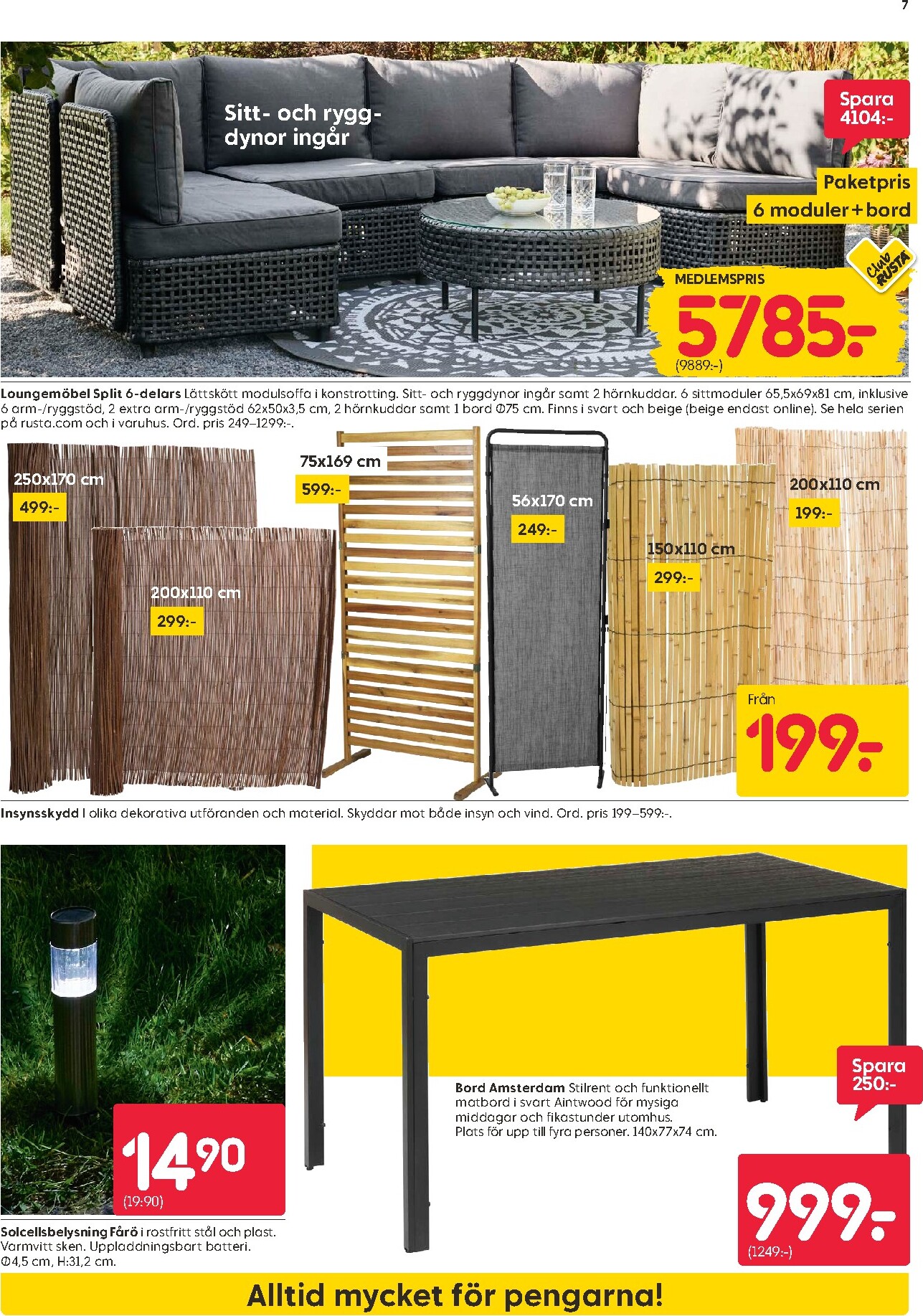 rusta - Aktuellt Rusta reklamblad giltigt från måndag 11/05/2026 till söndag 17/05/2026 - page: 7