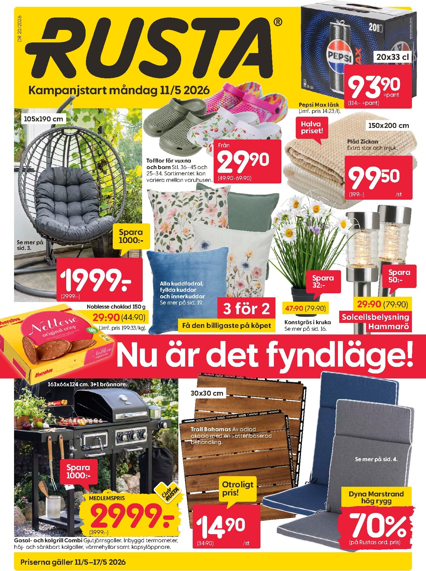 rusta - Aktuellt Rusta reklamblad giltigt från måndag 11/05/2026 till söndag 17/05/2026 - page: 1