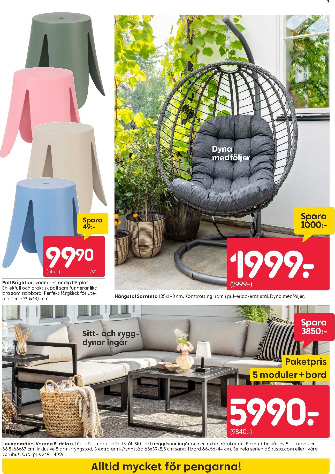rusta - Aktuellt Rusta reklamblad giltigt från måndag 11/05/2026 till söndag 17/05/2026 - page: 3