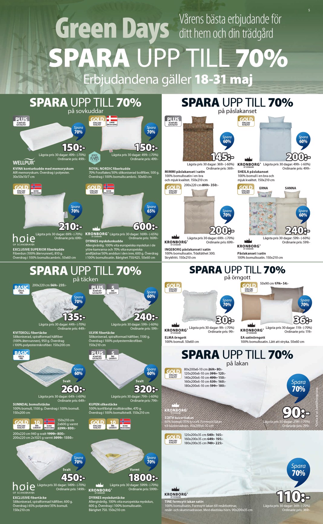 jysk - Aktuellt JYSK reklamblad från måndag, 18/05/2026 till söndag, 31/05/2026 - page: 5