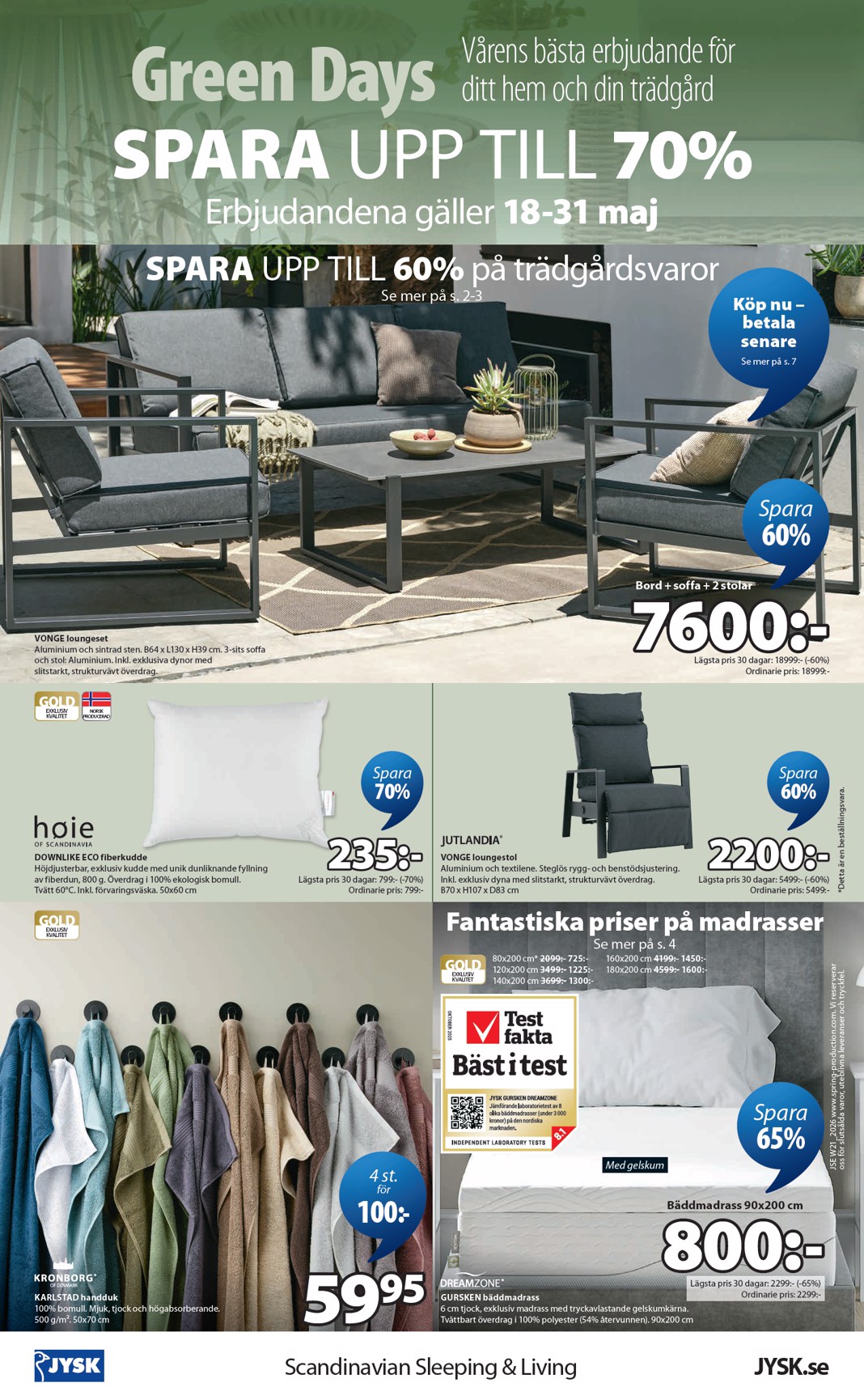 jysk - Aktuellt JYSK reklamblad från måndag, 18/05/2026 till söndag, 31/05/2026 - page: 8