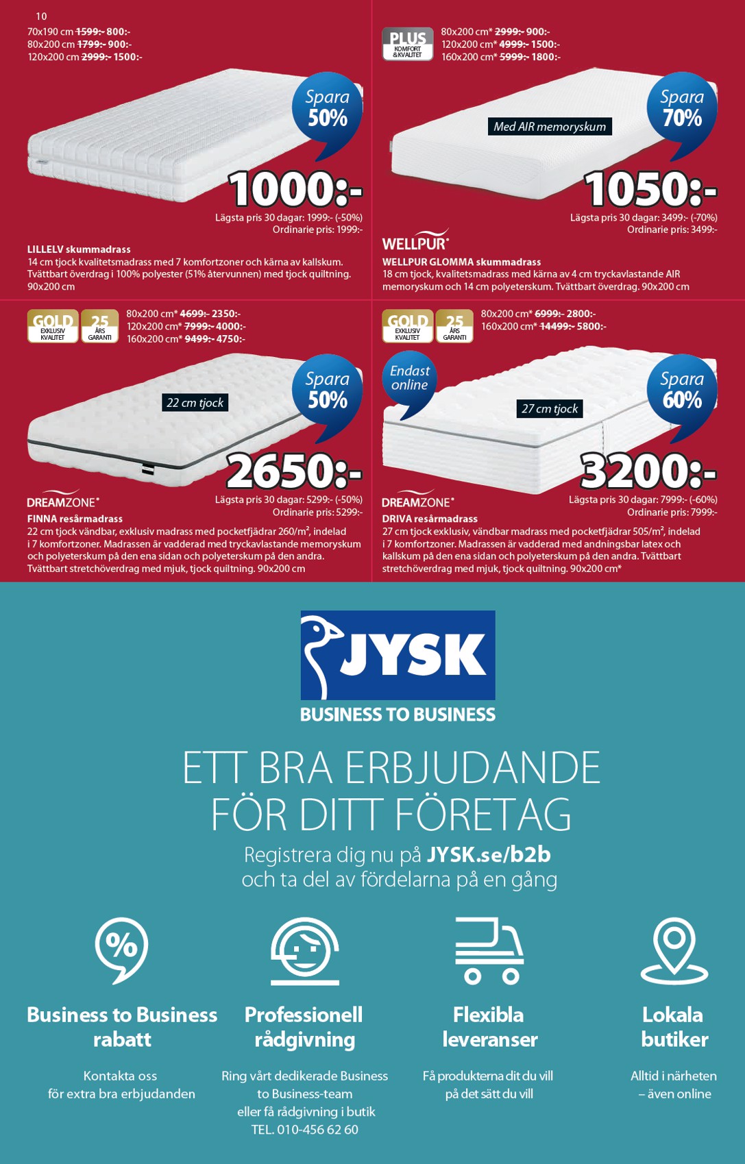 jysk - Aktuellt JYSK reklamblad från måndag, 01/06/2026 till söndag, 28/06/2026 - page: 10