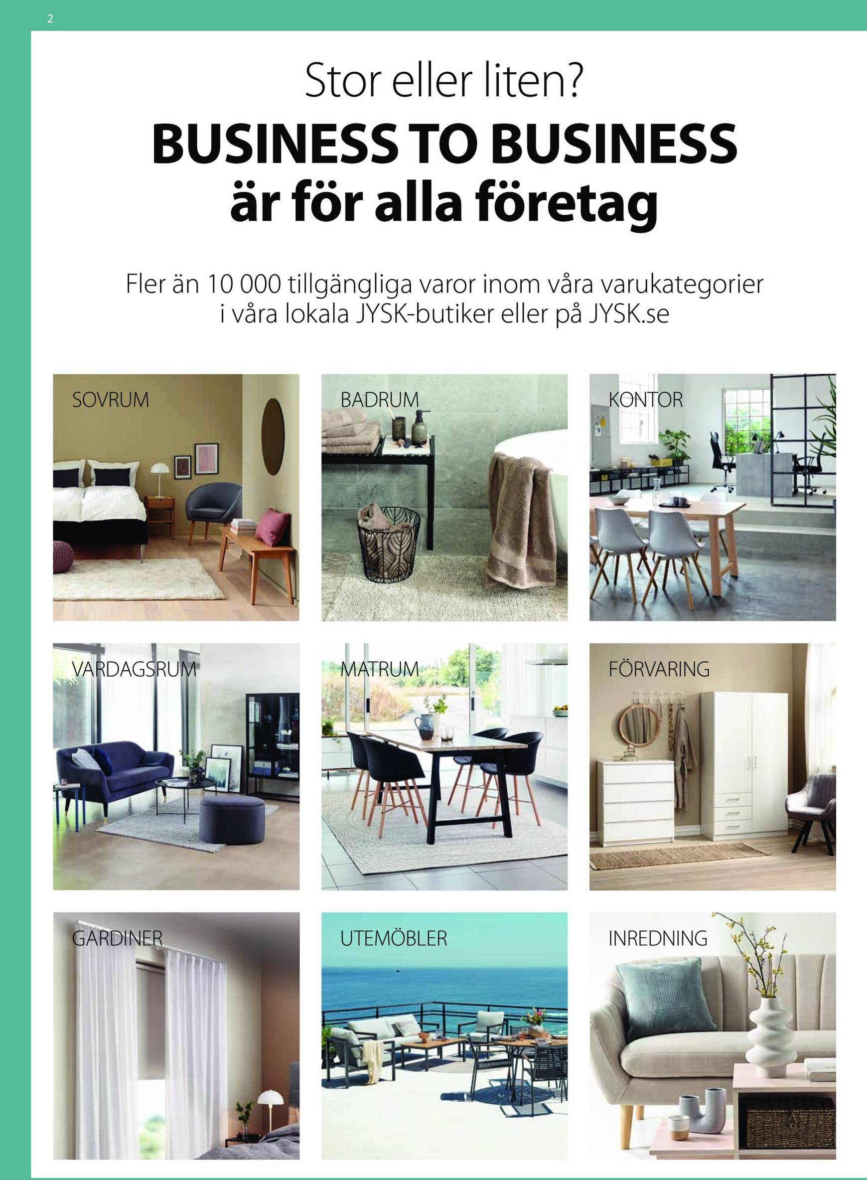 jysk - JYSK - Business to Business-reklambladet är giltigt från 01.01. - 31.12. - page: 2