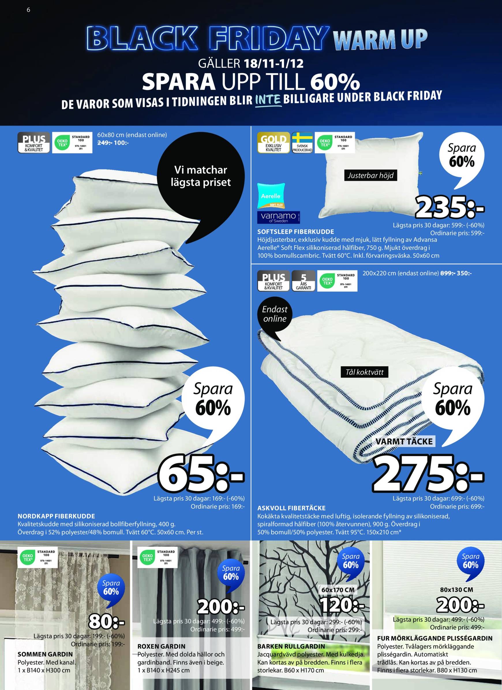 jysk - JYSK - Black Friday-reklambladet är giltigt från 18.11. - 01.12. - page: 6