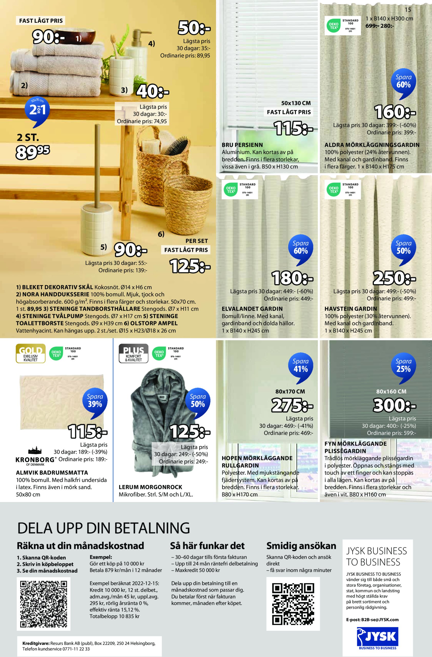 jysk - JYSK-reklambladet giltigt från 14/04 - 27/04 - page: 15