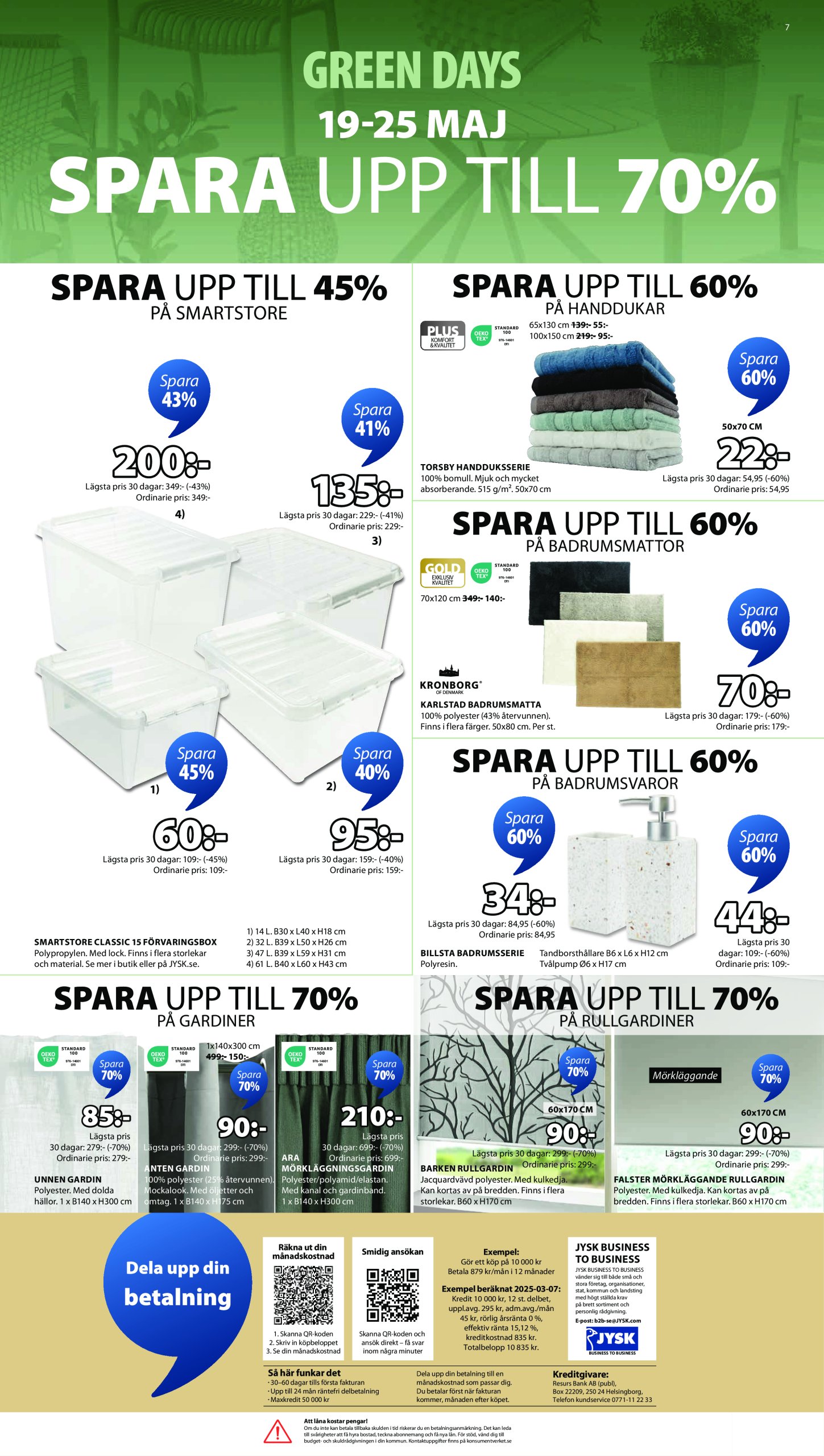 jysk - JYSK-reklambladet giltigt från 19/05 - 25/05 - page: 7