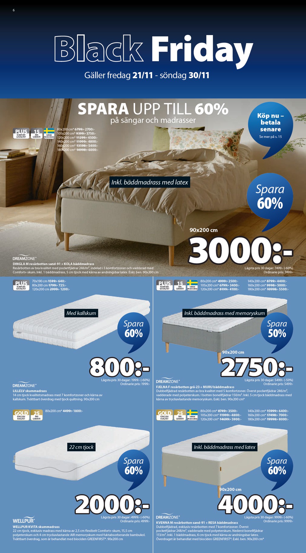 jysk - JYSK-reklambladet giltigt från 21/11 - 30/11 - page: 6