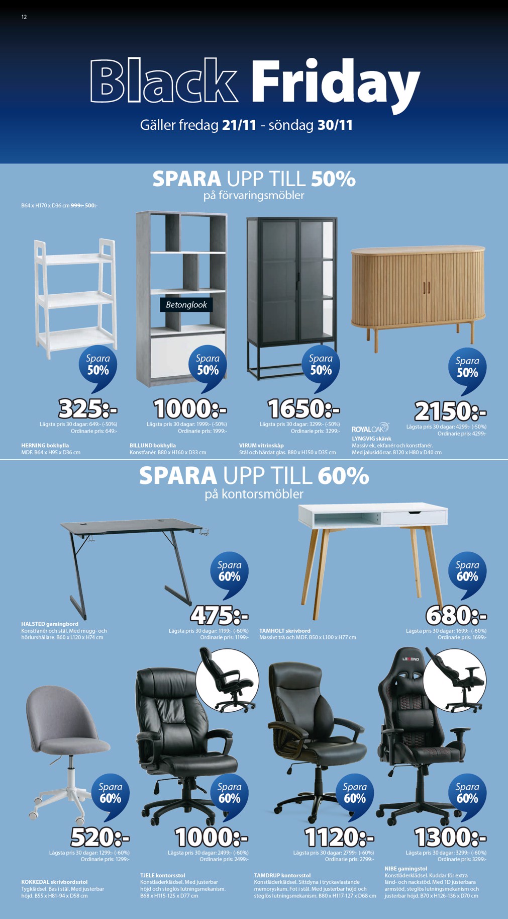 jysk - JYSK-reklambladet giltigt från 21/11 - 30/11 - page: 12