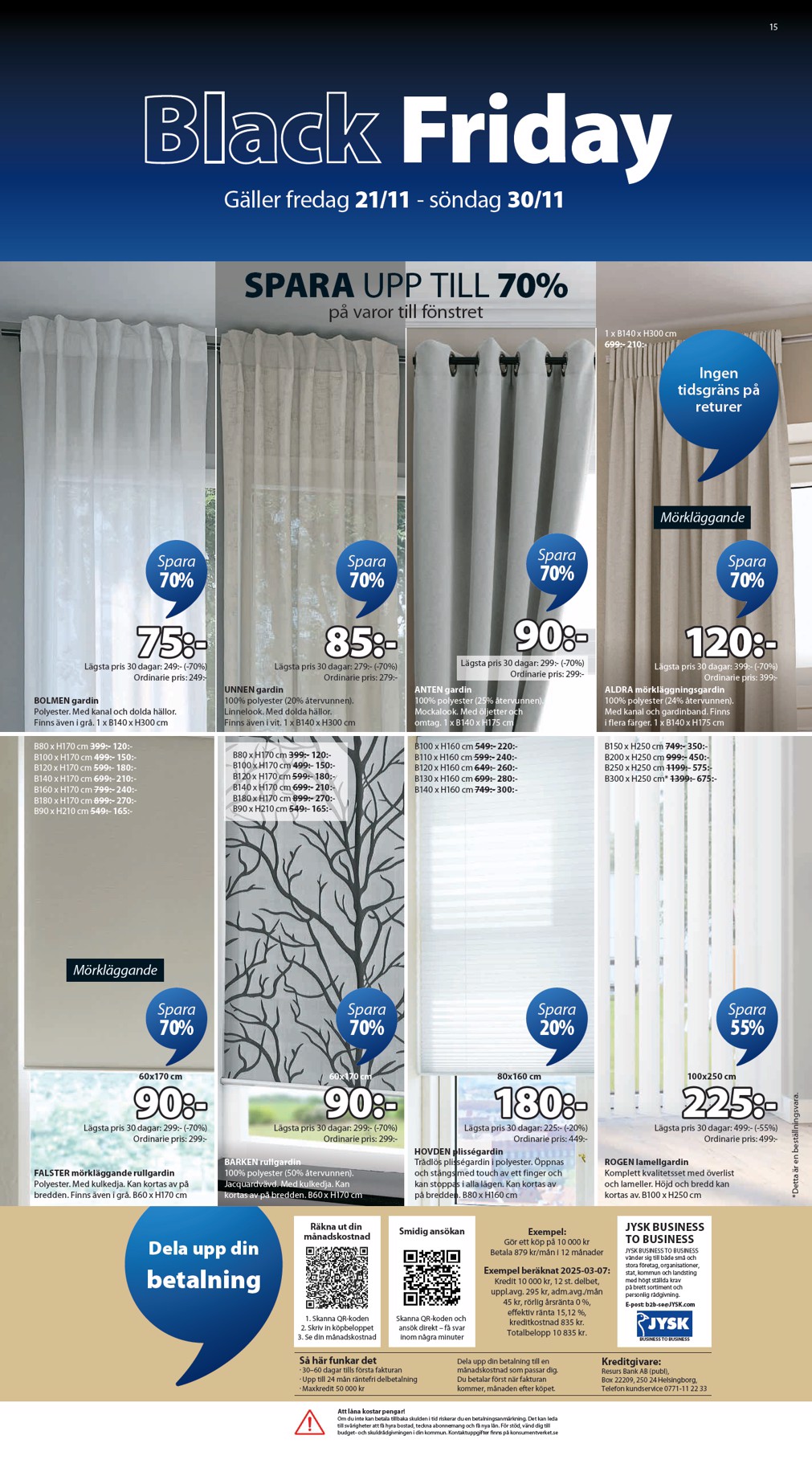 jysk - JYSK-reklambladet giltigt från 21/11 - 30/11 - page: 15