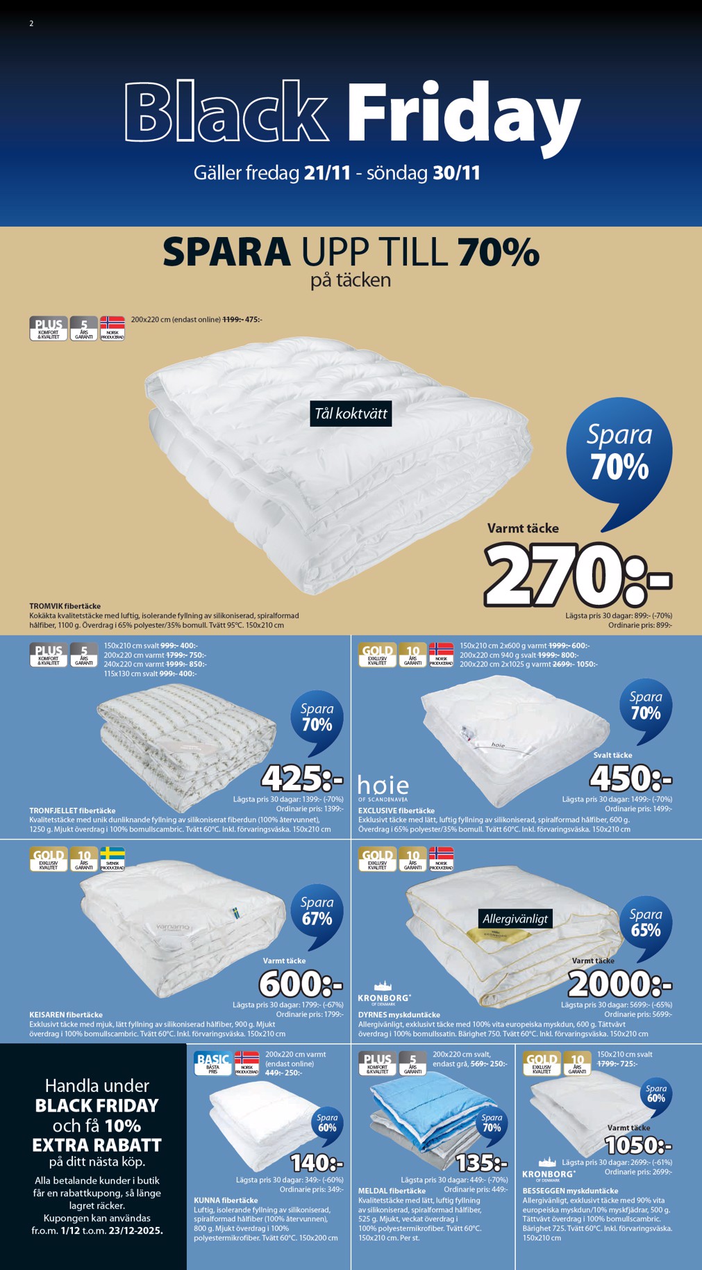 jysk - JYSK-reklambladet giltigt från 21/11 - 30/11 - page: 2