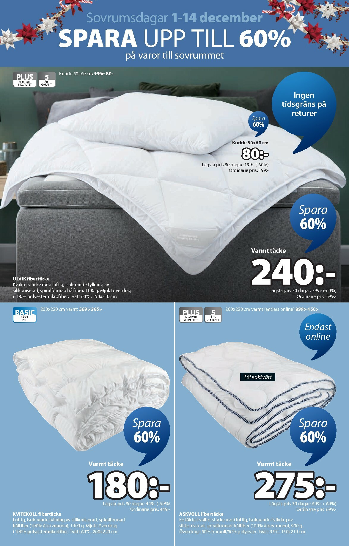 jysk - JYSK-reklambladet giltigt från 01/12 - 14/12 - page: 5