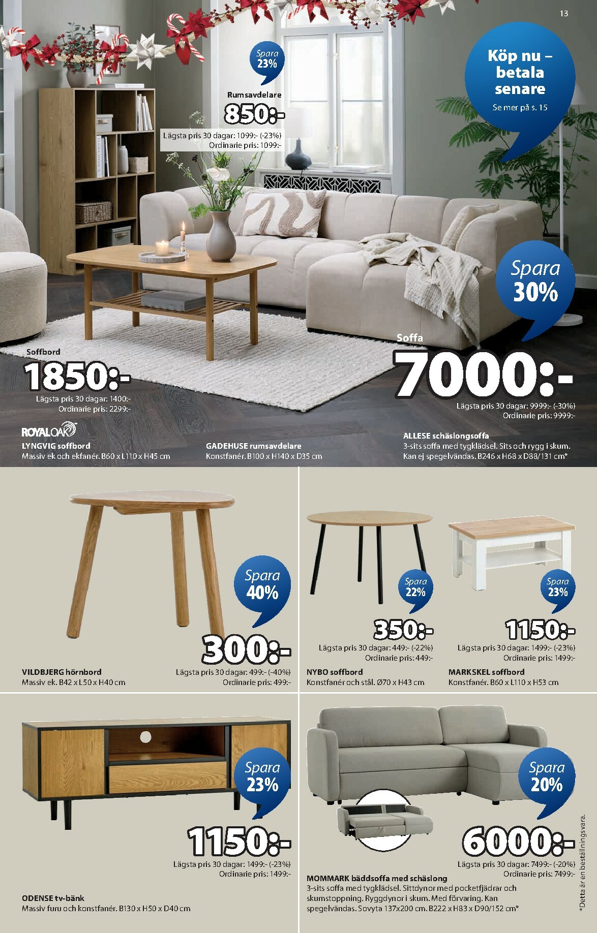 jysk - JYSK-reklambladet giltigt från 15/12 - 23/12 - page: 13