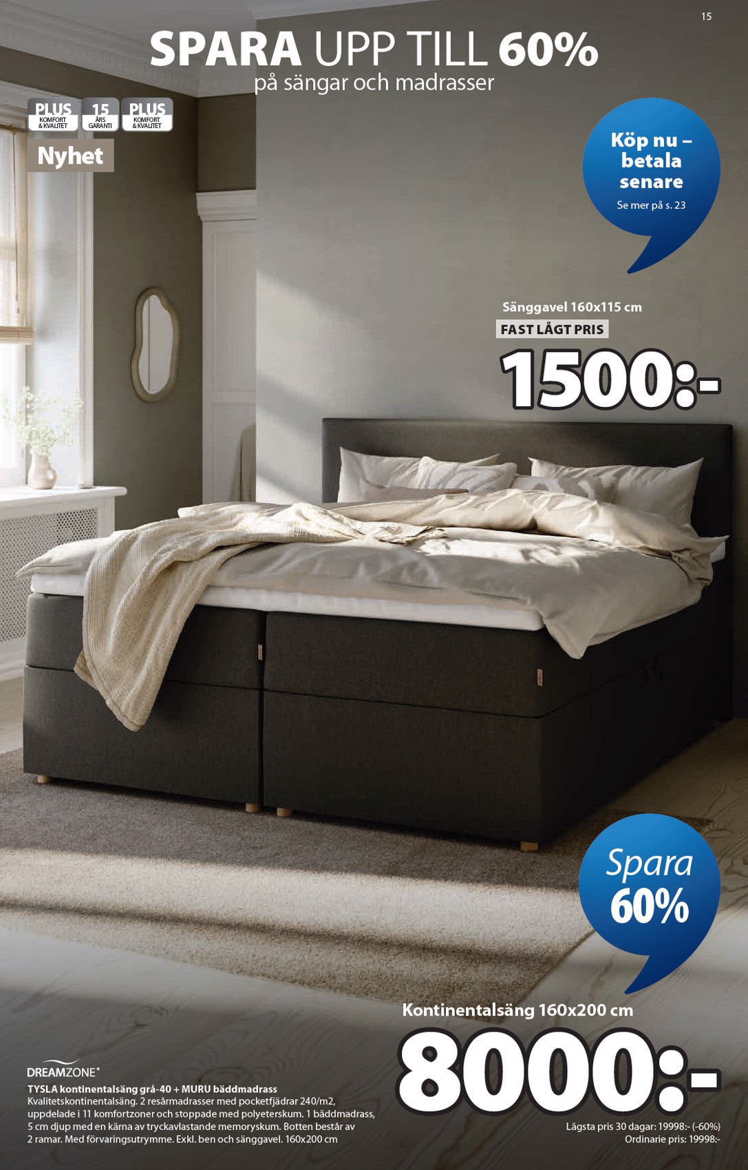 jysk - Aktuellt JYSK reklamblad giltigt från måndag 27/04/2026 till söndag 17/05/2026 - page: 15