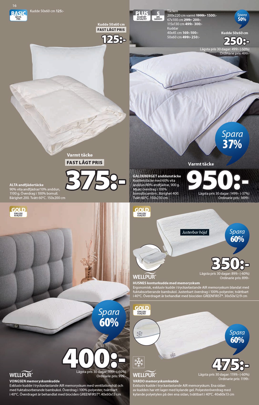 jysk - Aktuellt JYSK reklamblad giltigt från måndag 27/04/2026 till söndag 17/05/2026 - page: 16