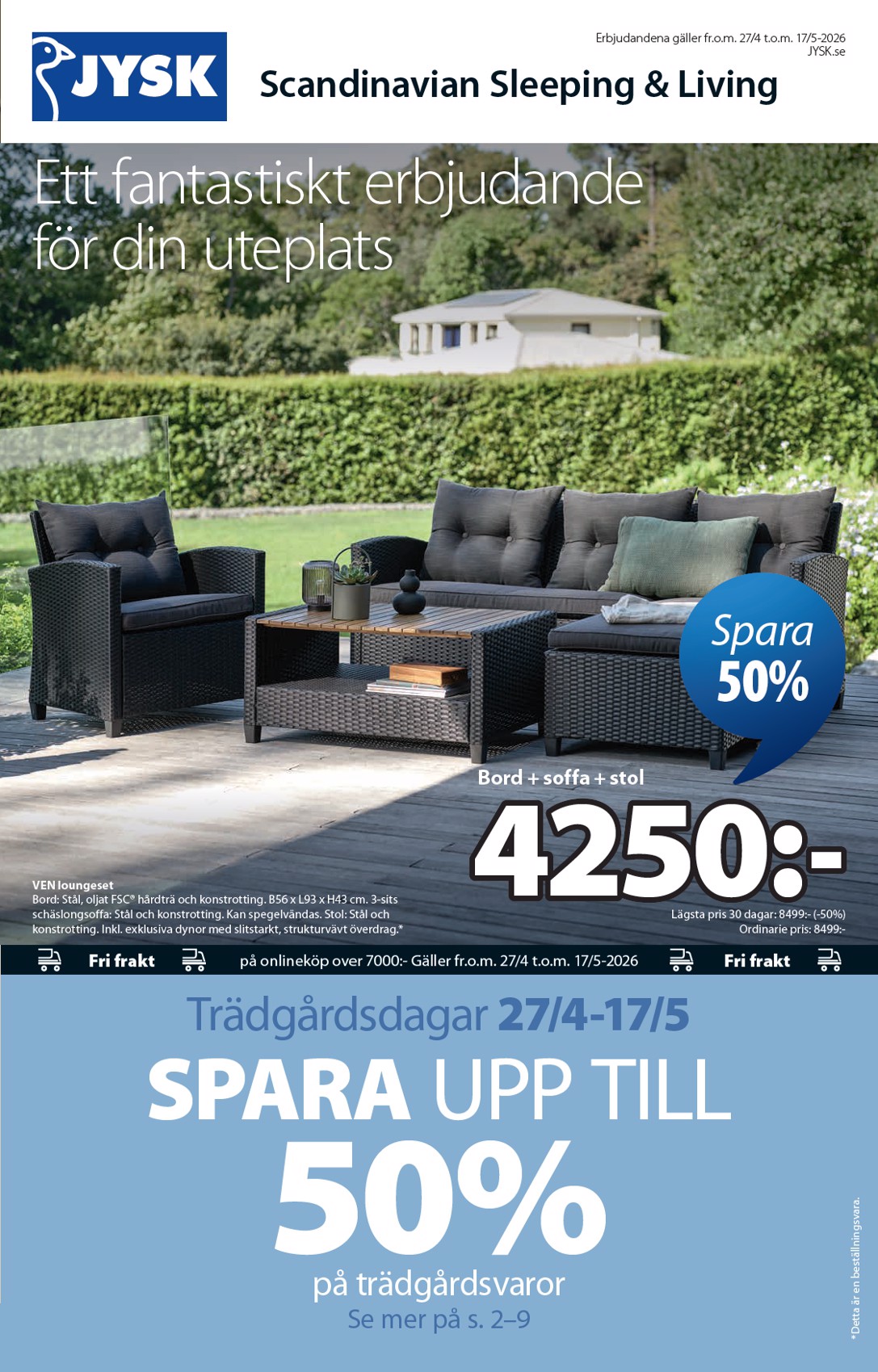 jysk - Aktuellt JYSK reklamblad giltigt från måndag 27/04/2026 till söndag 17/05/2026 - page: 1