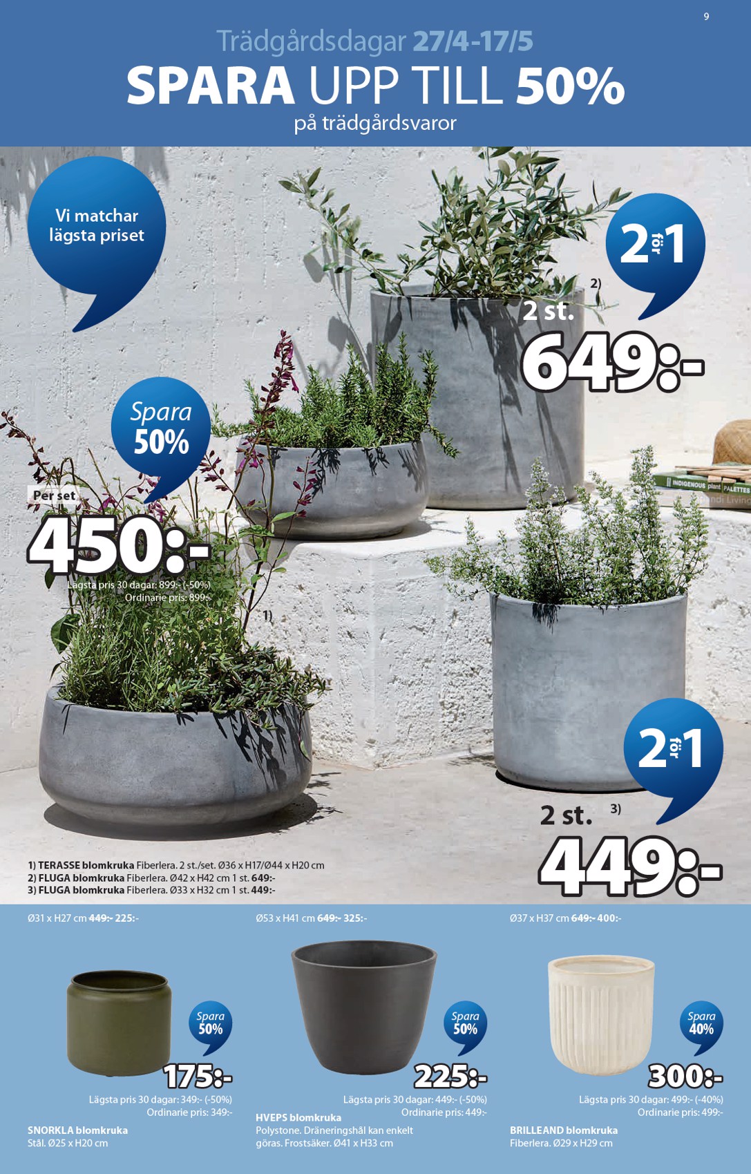 jysk - Aktuellt JYSK reklamblad giltigt från måndag 27/04/2026 till söndag 17/05/2026 - page: 9