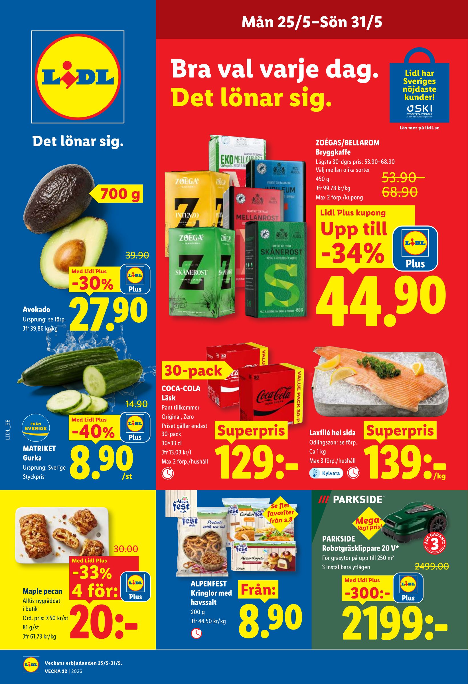 lidl - Nytt Lidl reklamblad från måndag, 25/05/2026 till söndag, 31/05/2026