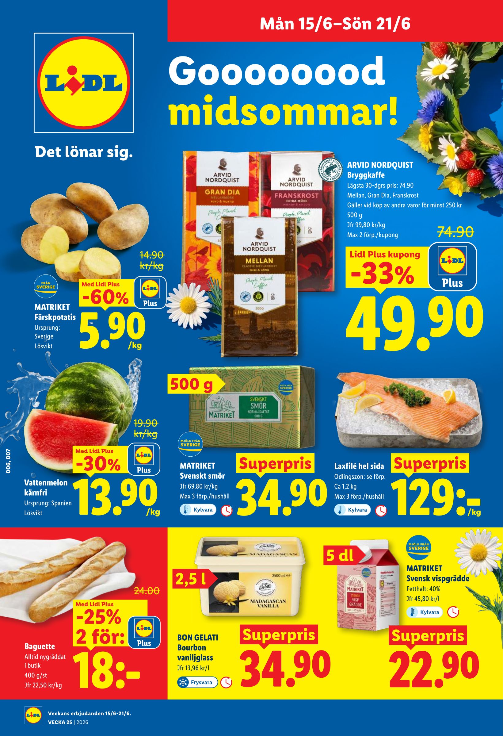 lidl - Nytt Lidl reklamblad från måndag, 15/06/2026 till söndag, 21/06/2026