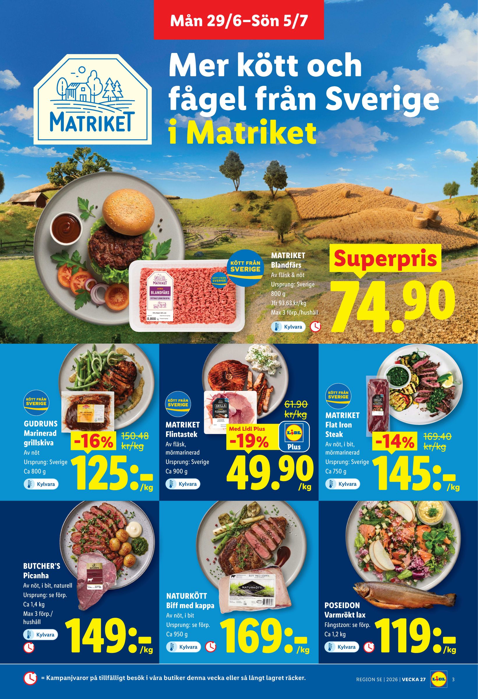 lidl - Aktuellt Lidl reklamblad från måndag, 29/06/2026 till söndag, 05/07/2026 - page: 3