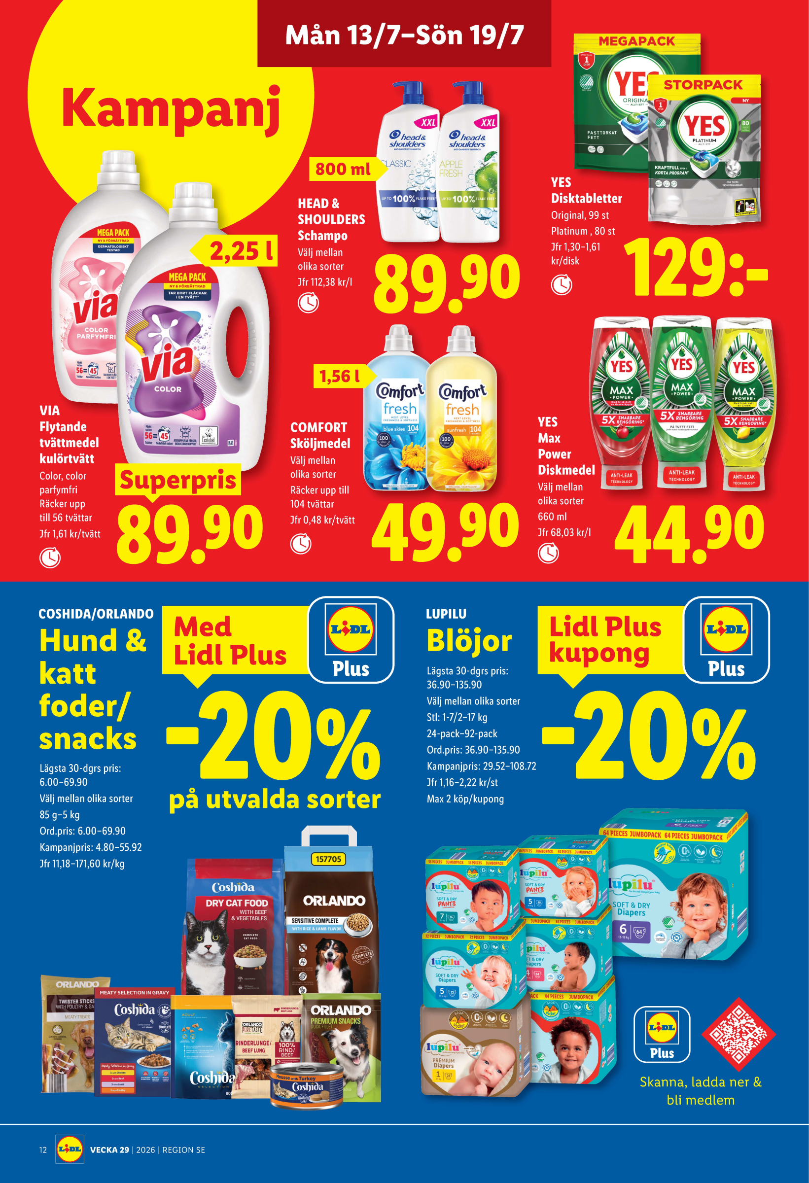 lidl - Aktuellt Lidl reklamblad från måndag, 13/07/2026 till söndag, 19/07/2026 - page: 12
