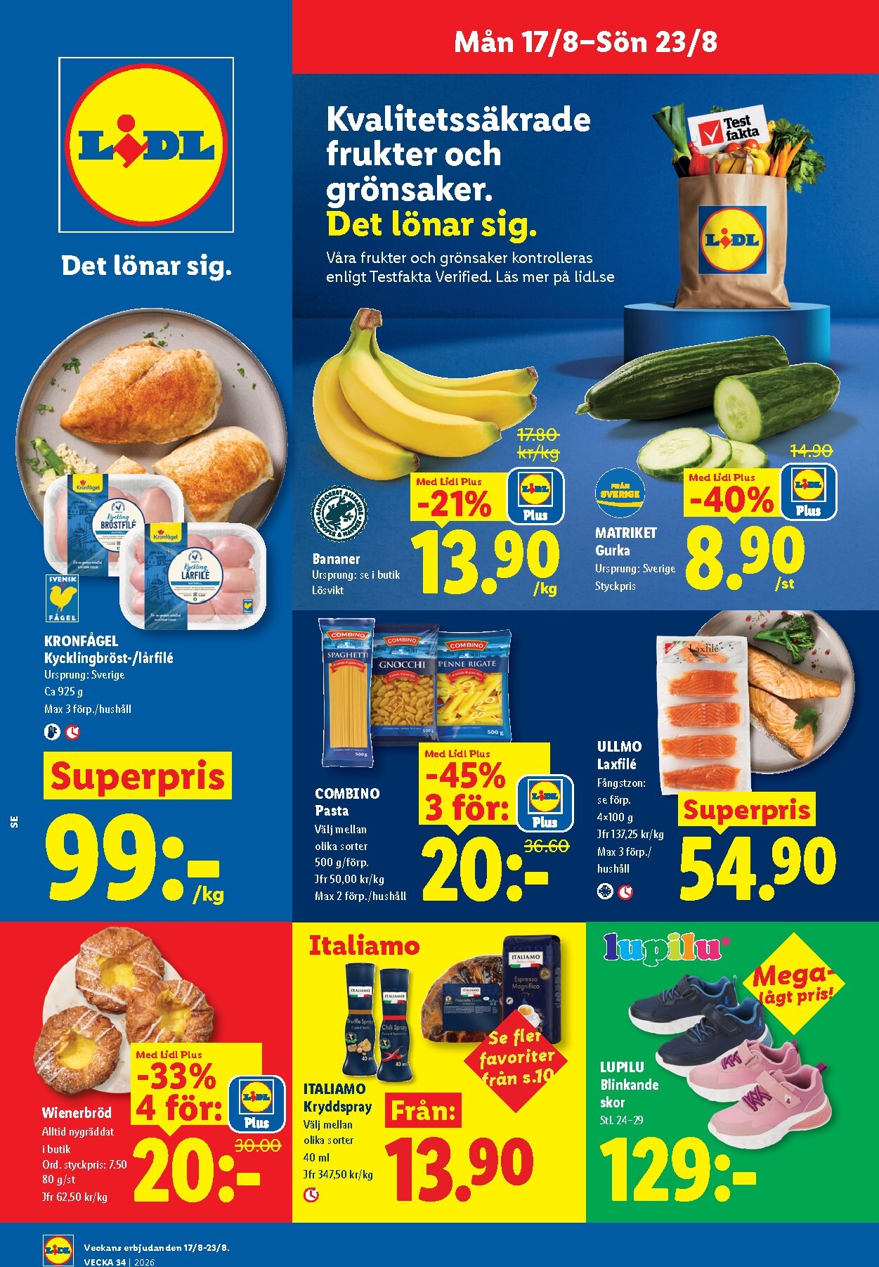 lidl - Nytt Lidl reklamblad från måndag, 17/08/2026 till söndag, 23/08/2026