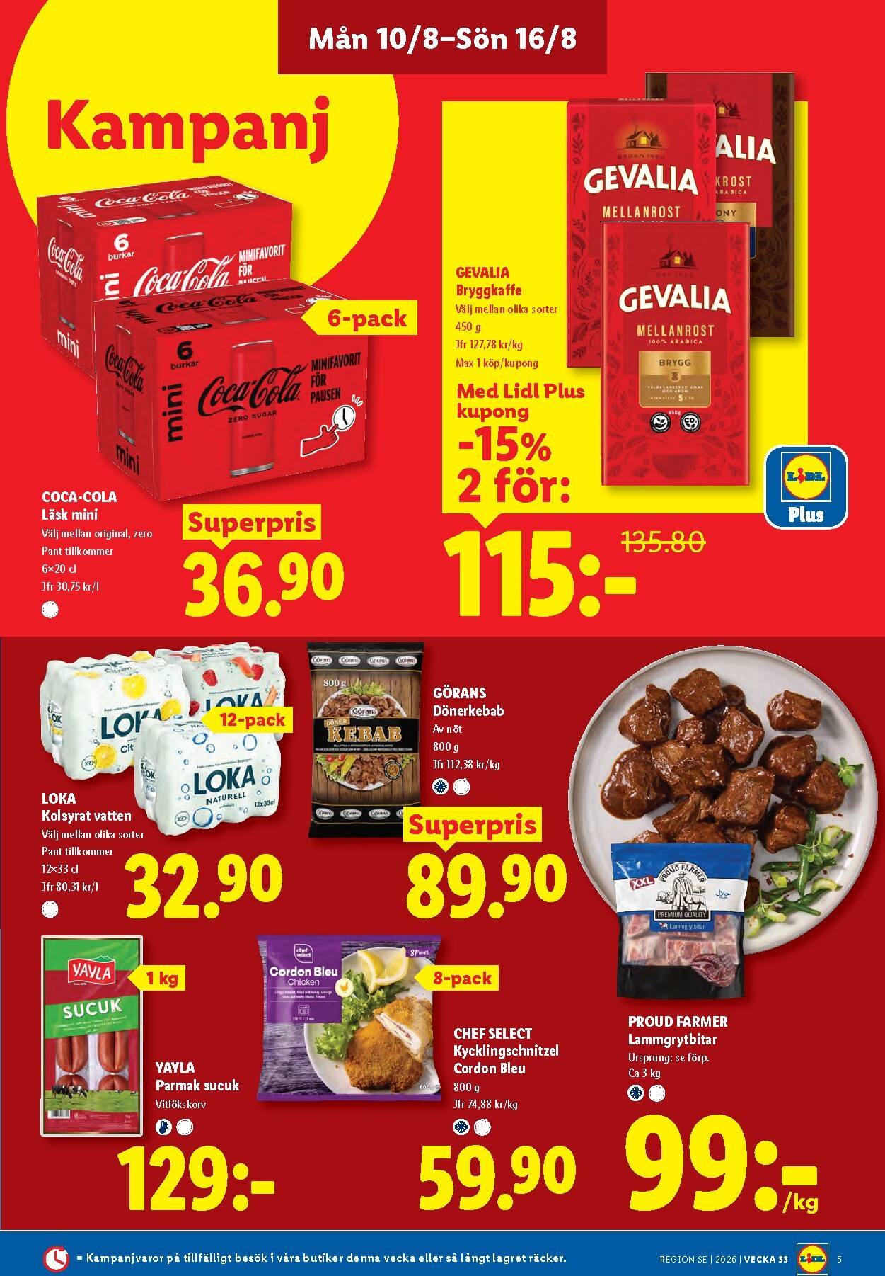 lidl - Aktuellt Lidl reklamblad från måndag, 10/08/2026 till söndag, 16/08/2026 - page: 5