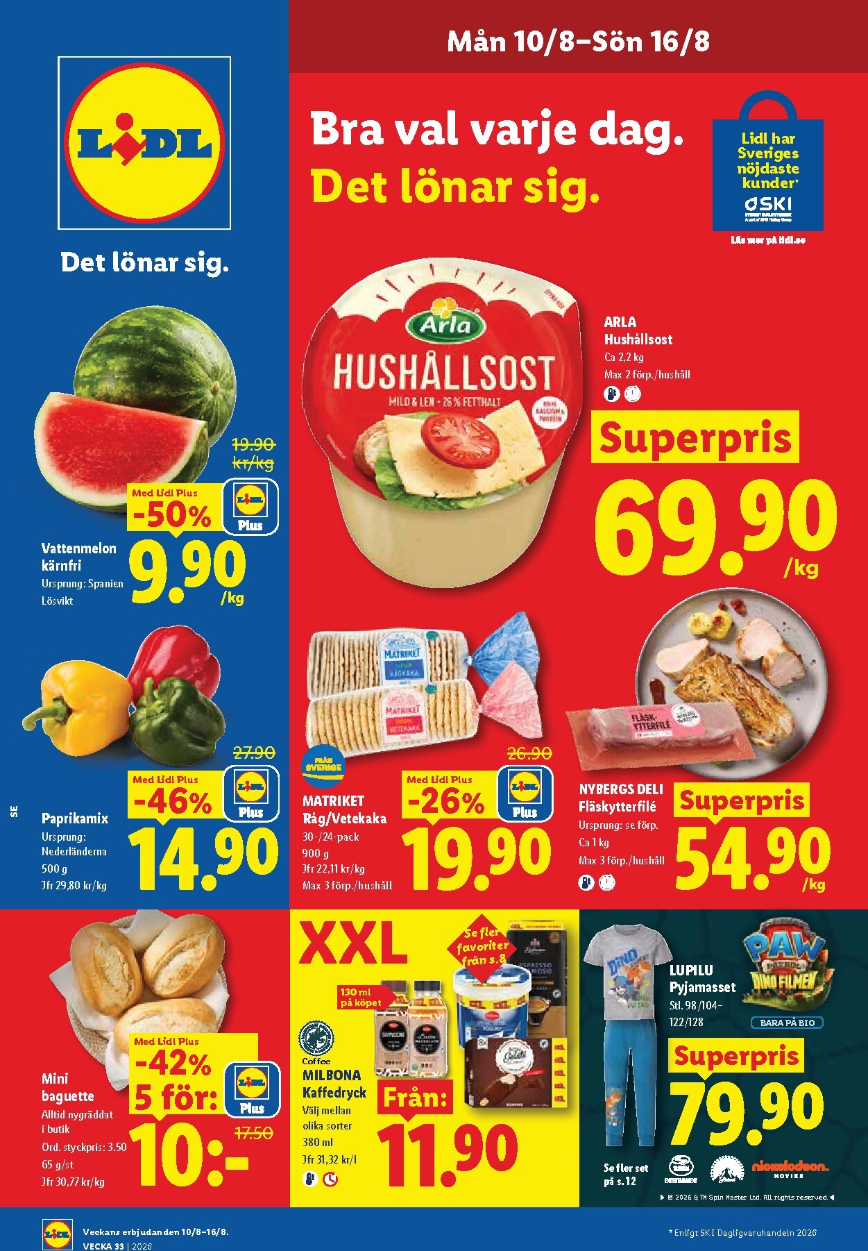 lidl - Aktuellt Lidl reklamblad från måndag, 10/08/2026 till söndag, 16/08/2026