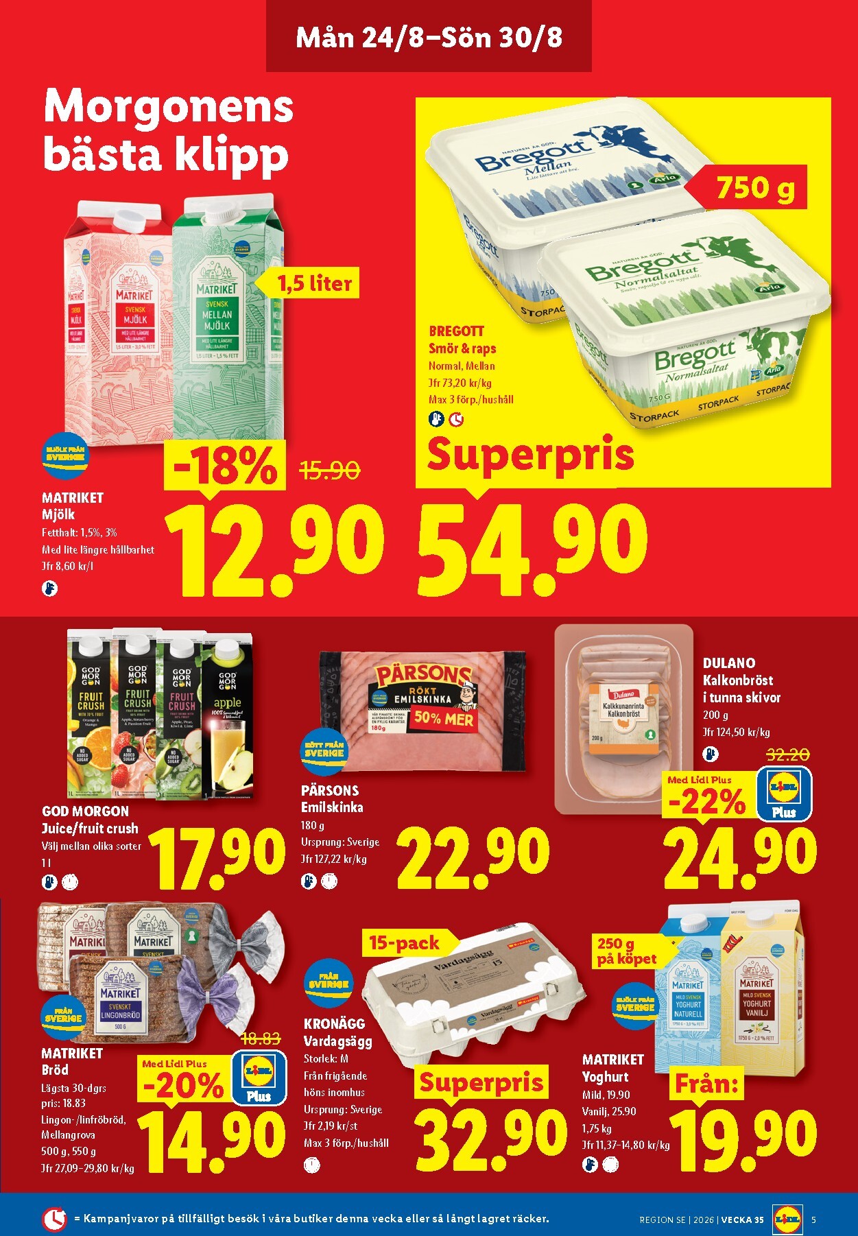 lidl - Nytt Lidl reklamblad från måndag, 24/08/2026 till söndag, 30/08/2026 - page: 5