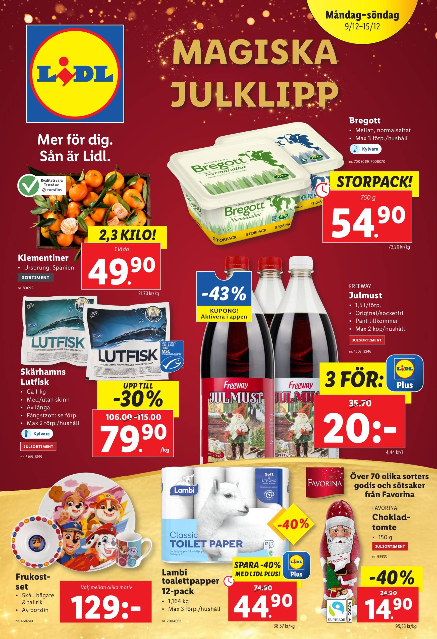 lidl - Lidl-reklambladet är giltigt från 09/12 - 15/12