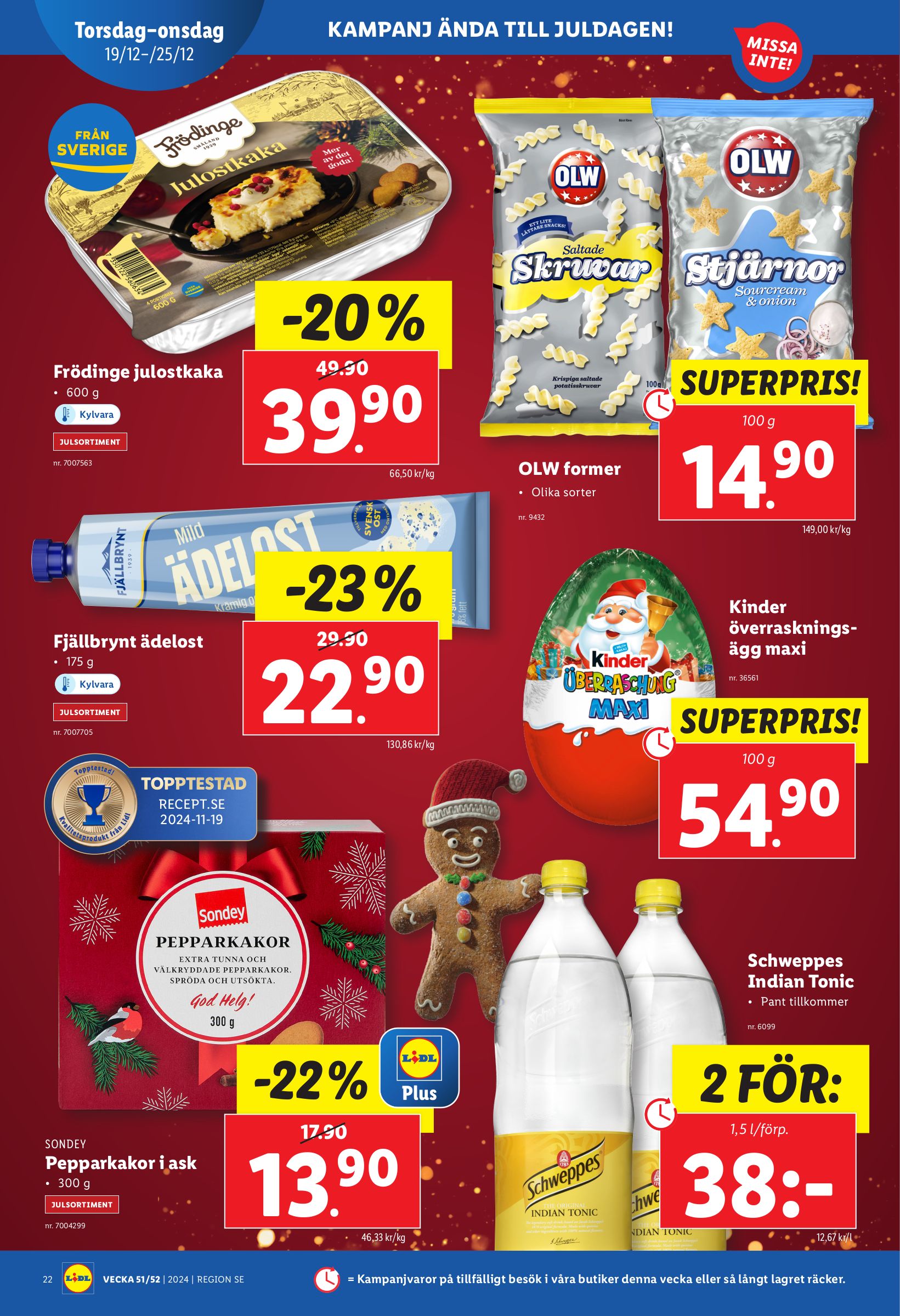 lidl - Lidl-reklambladet giltigt från 16/12 - 25/12 - page: 24