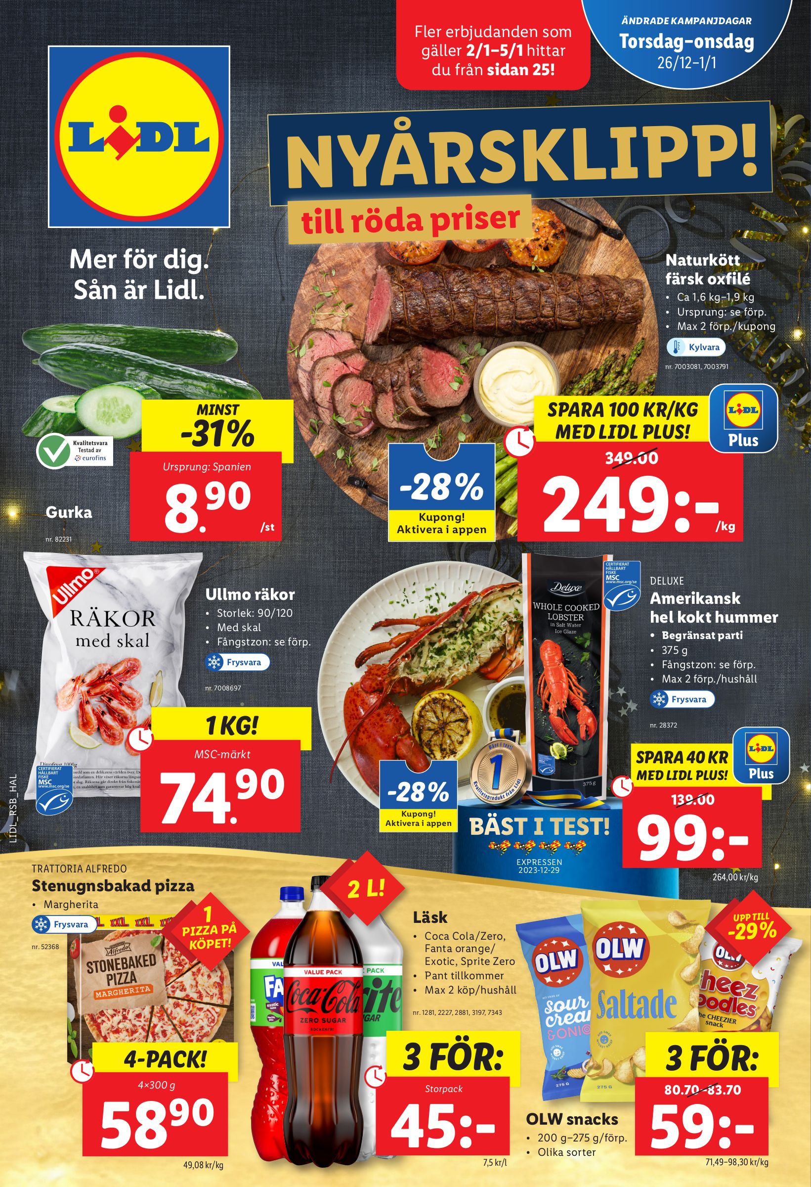 lidl - Lidl-reklambladet giltigt från 26/12 - 05/01