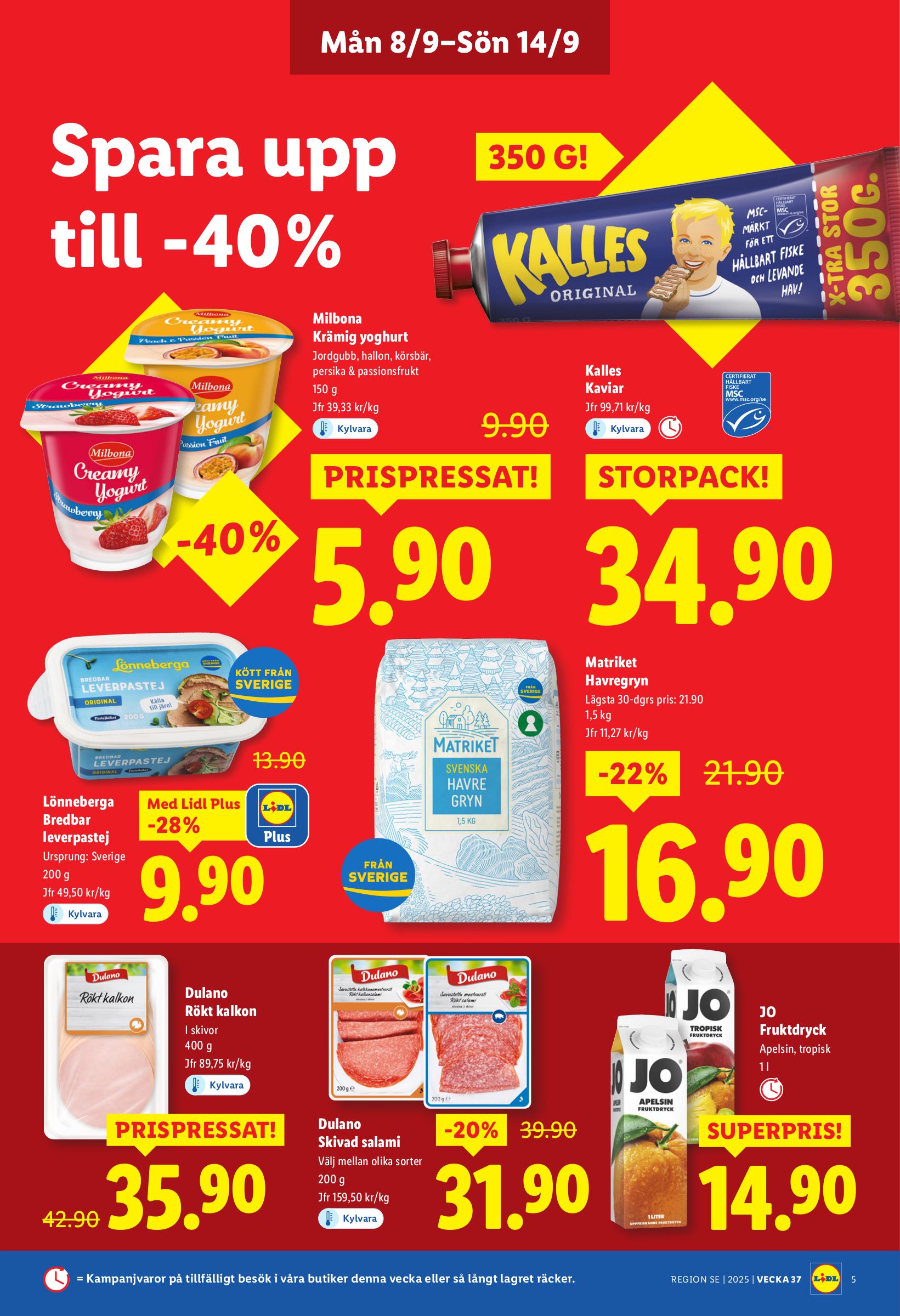 lidl - Lidl-reklambladet giltigt från 08/09 - 14/09 - page: 5