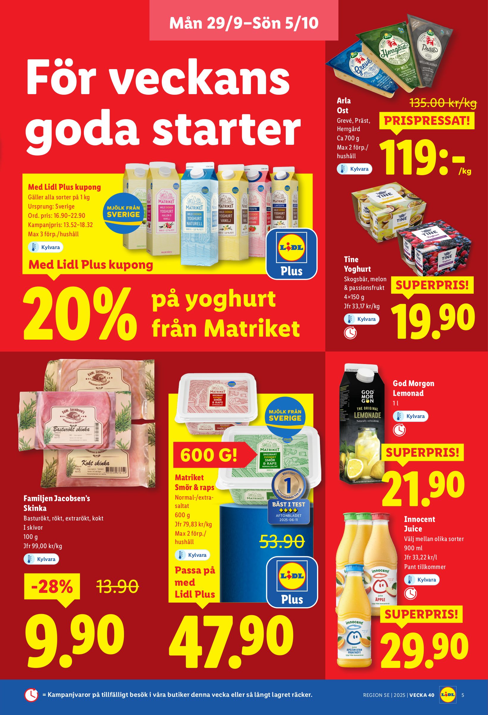 lidl - Lidl-reklambladet giltigt från 29/09 - 05/10 - page: 5