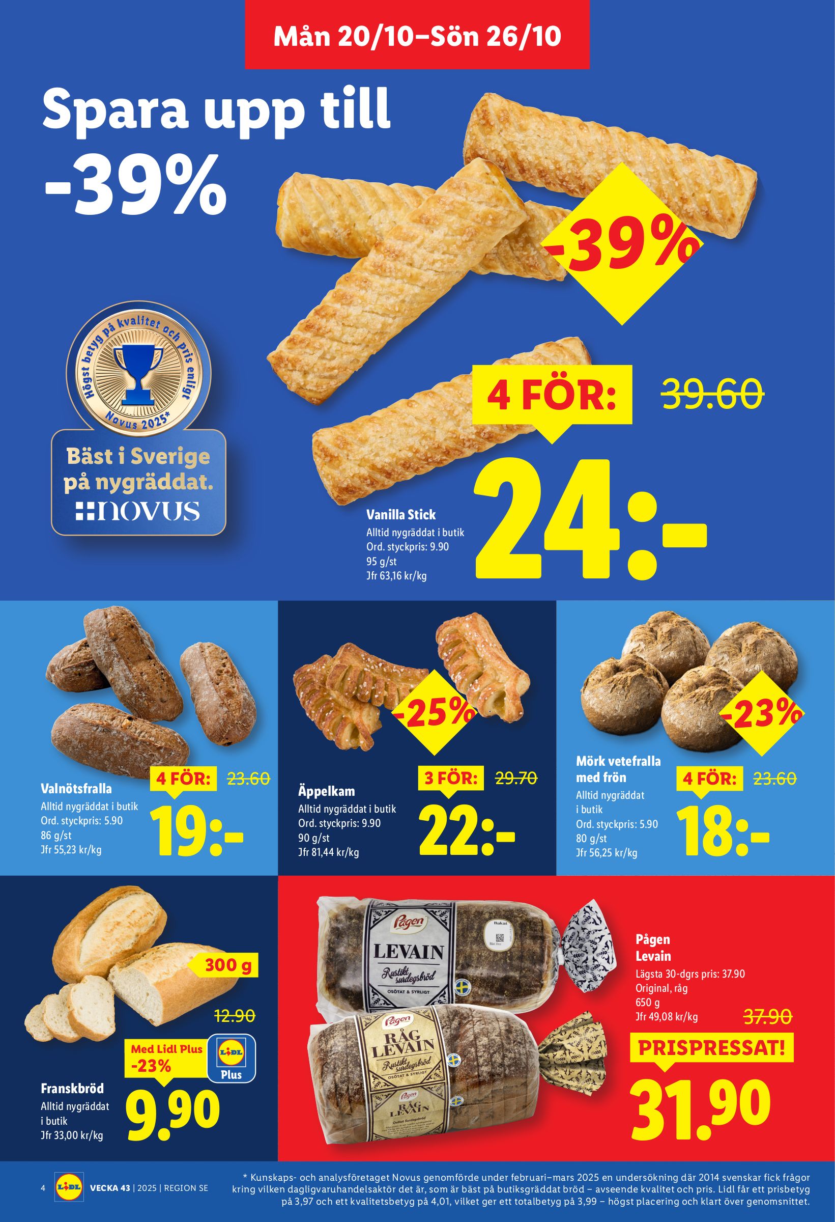 lidl - Lidl-reklambladet giltigt från 20/10 - 26/10 - page: 4